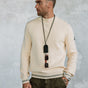 High-neck sweatshirt Men Baton Varsity wood ash | Freeman T. Porter