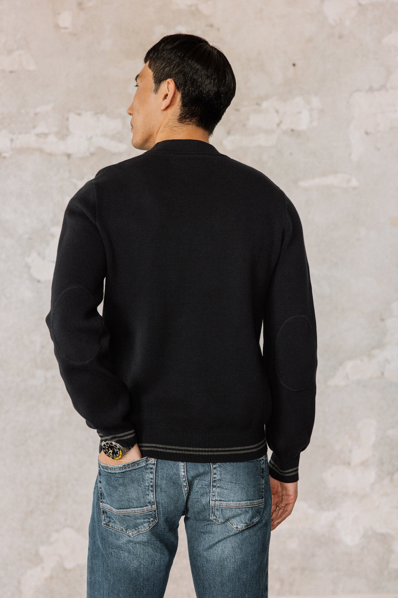 Pull col montant Hombres Baton Varsity deep well | Freeman T. Porter