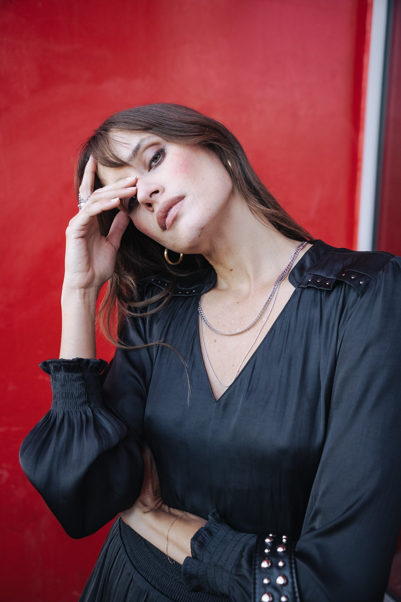 Robe longue Frau Rolinetti Plain black | Freeman T. Porter