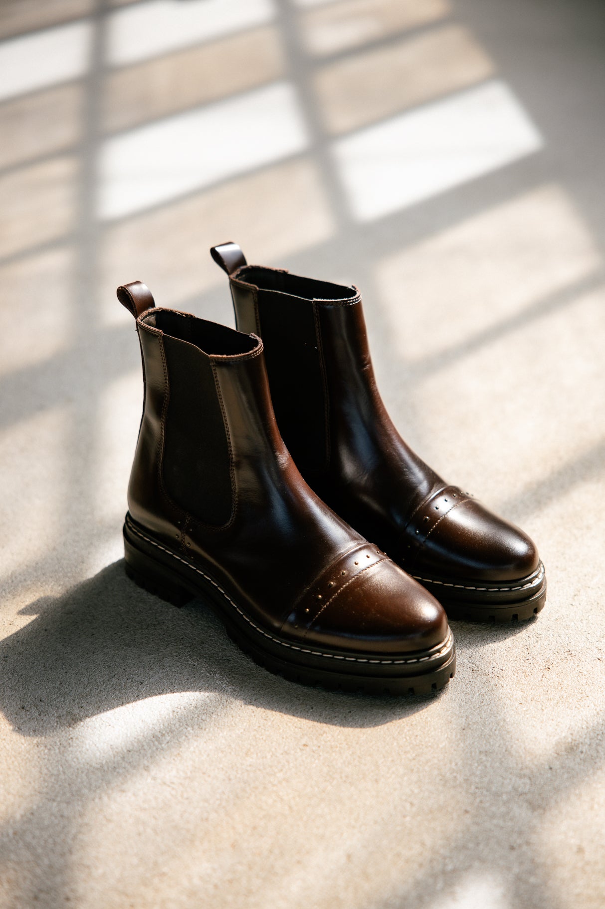 Boots Femme Verena Lisse dark brown | Freeman T. Porter