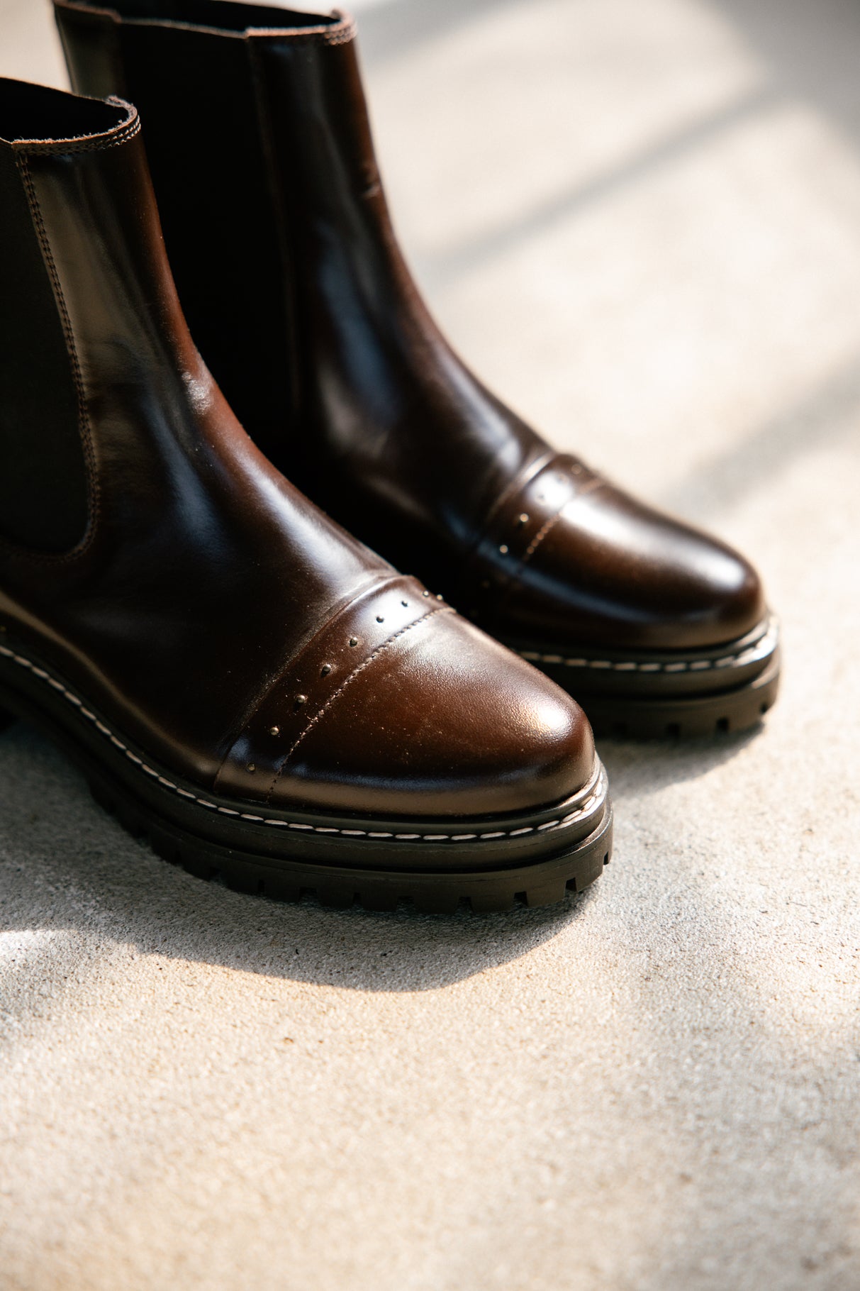 Boots Femme Verena Lisse dark brown | Freeman T. Porter