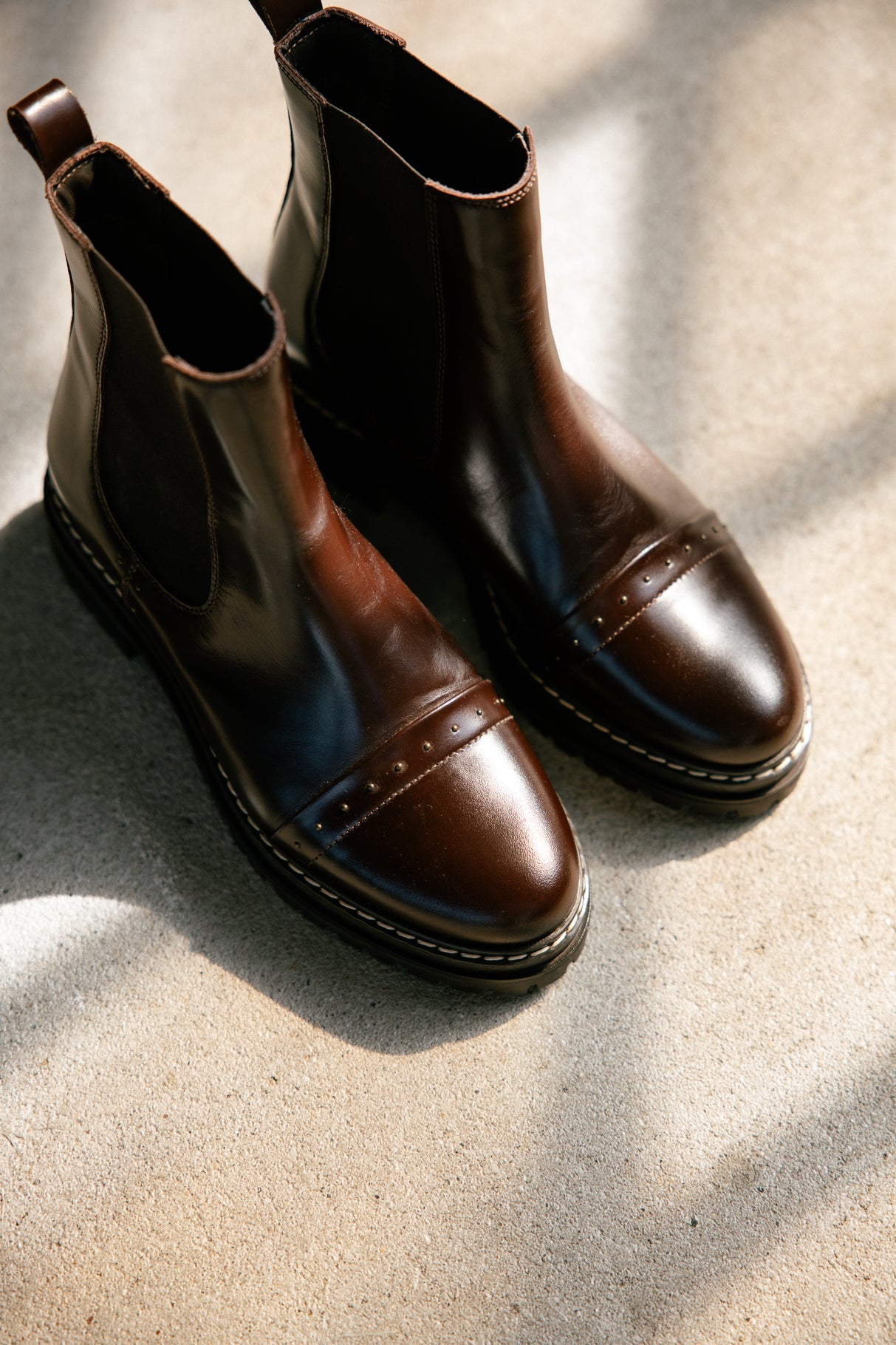 Boots Femme Verena Lisse dark brown | Freeman T. Porter