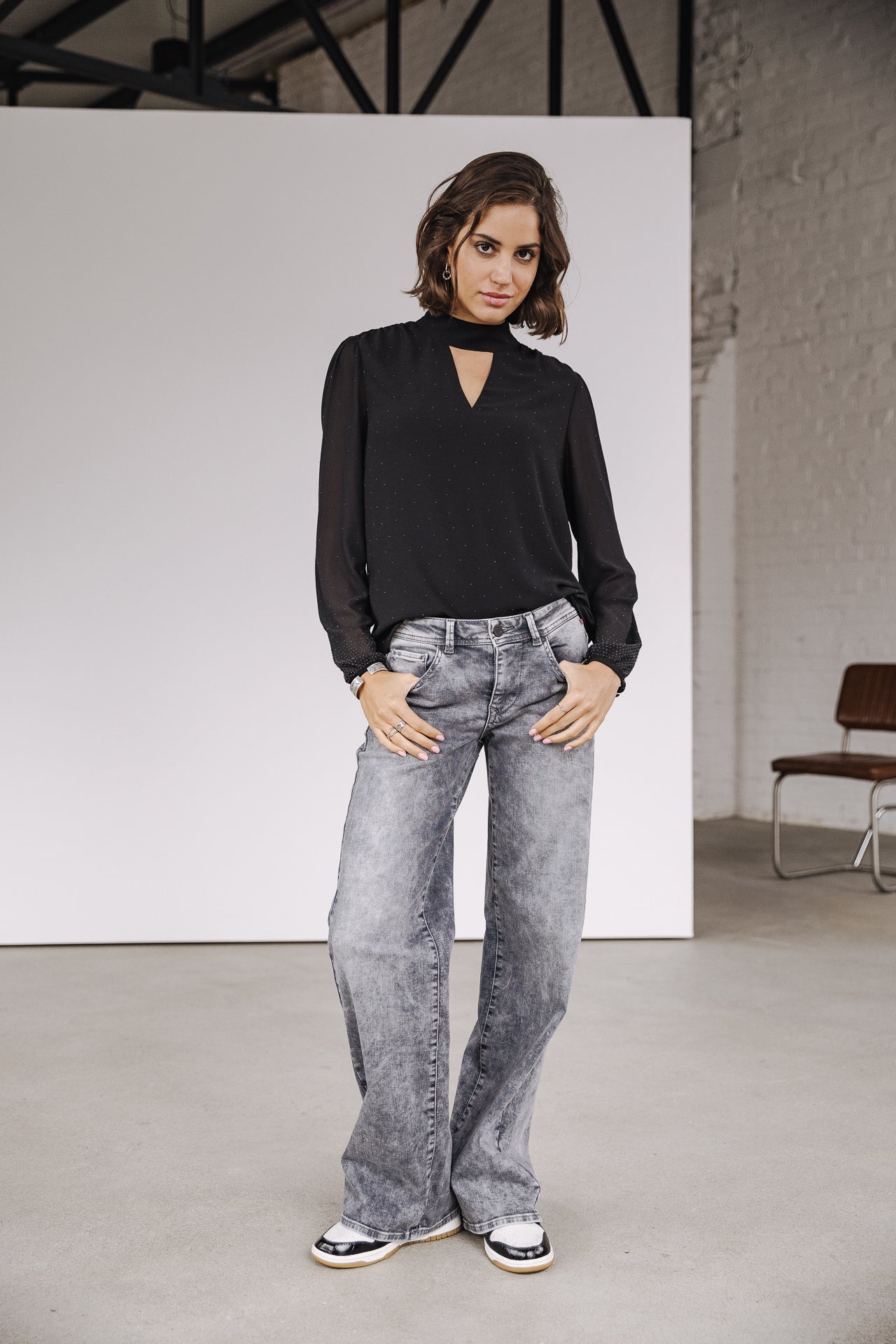 Blouse strass Mujer Bellany Strass black | Freeman T. Porter