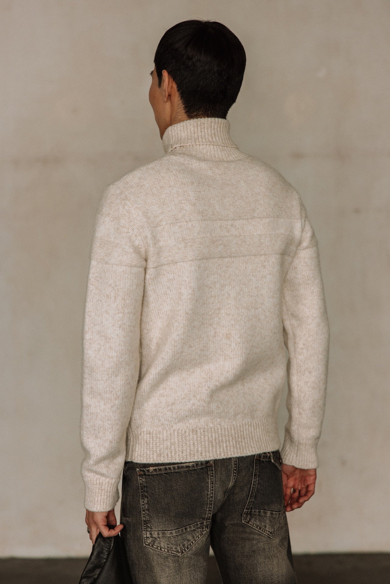 Pull col roulé Hombres Romeo Bellagio egret | Freeman T. Porter