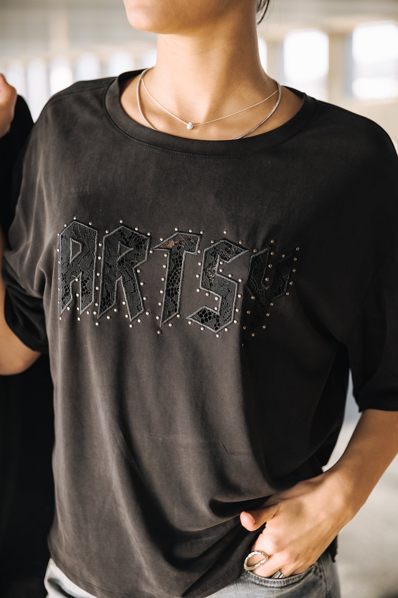 T-Shirt manches courtes Femme Trade Artsy black | Freeman T. Porter