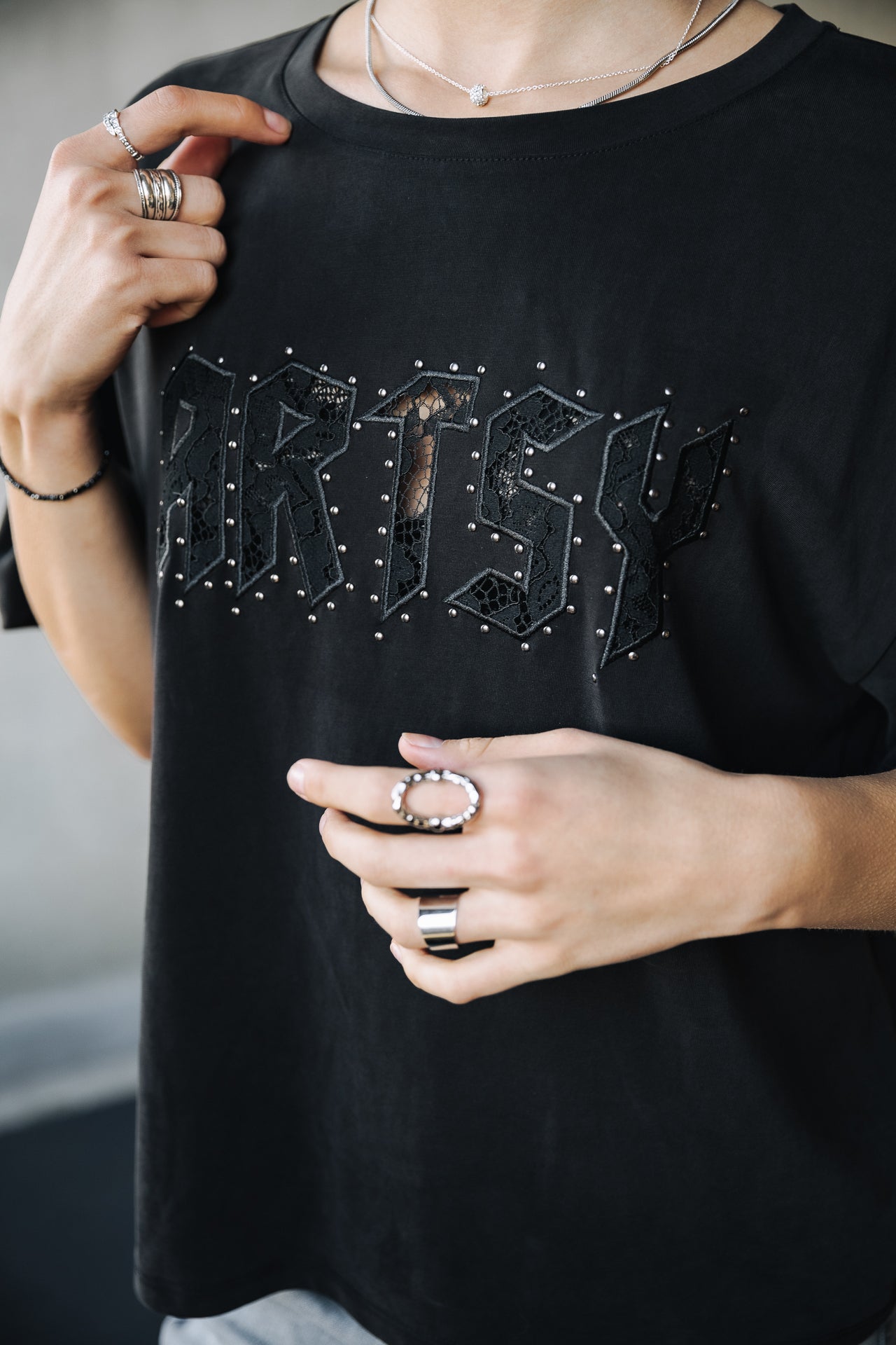 T-Shirt manches courtes Woman Trade Artsy black | Freeman T. Porter