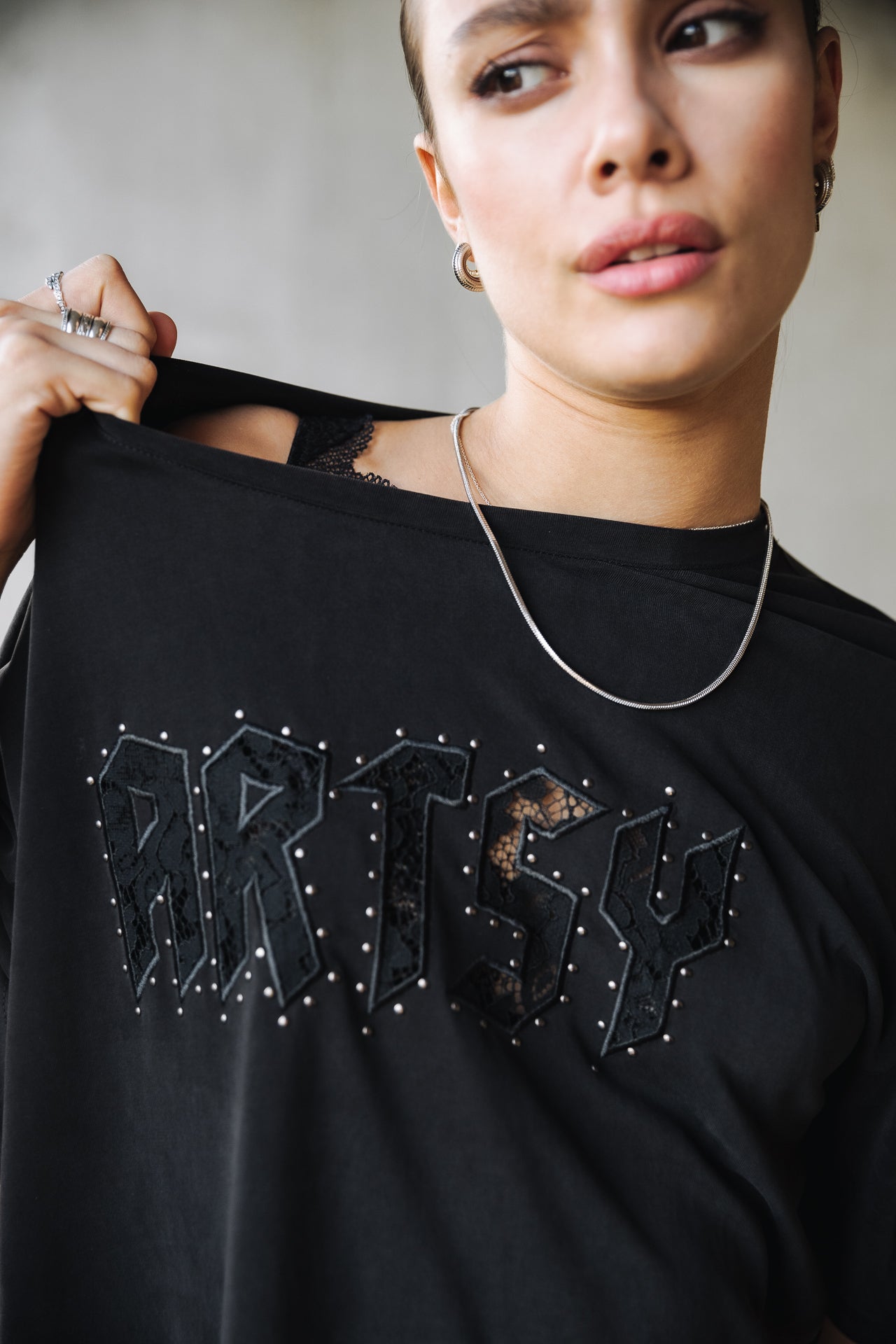 T-Shirt manches courtes Woman Trade Artsy black | Freeman T. Porter