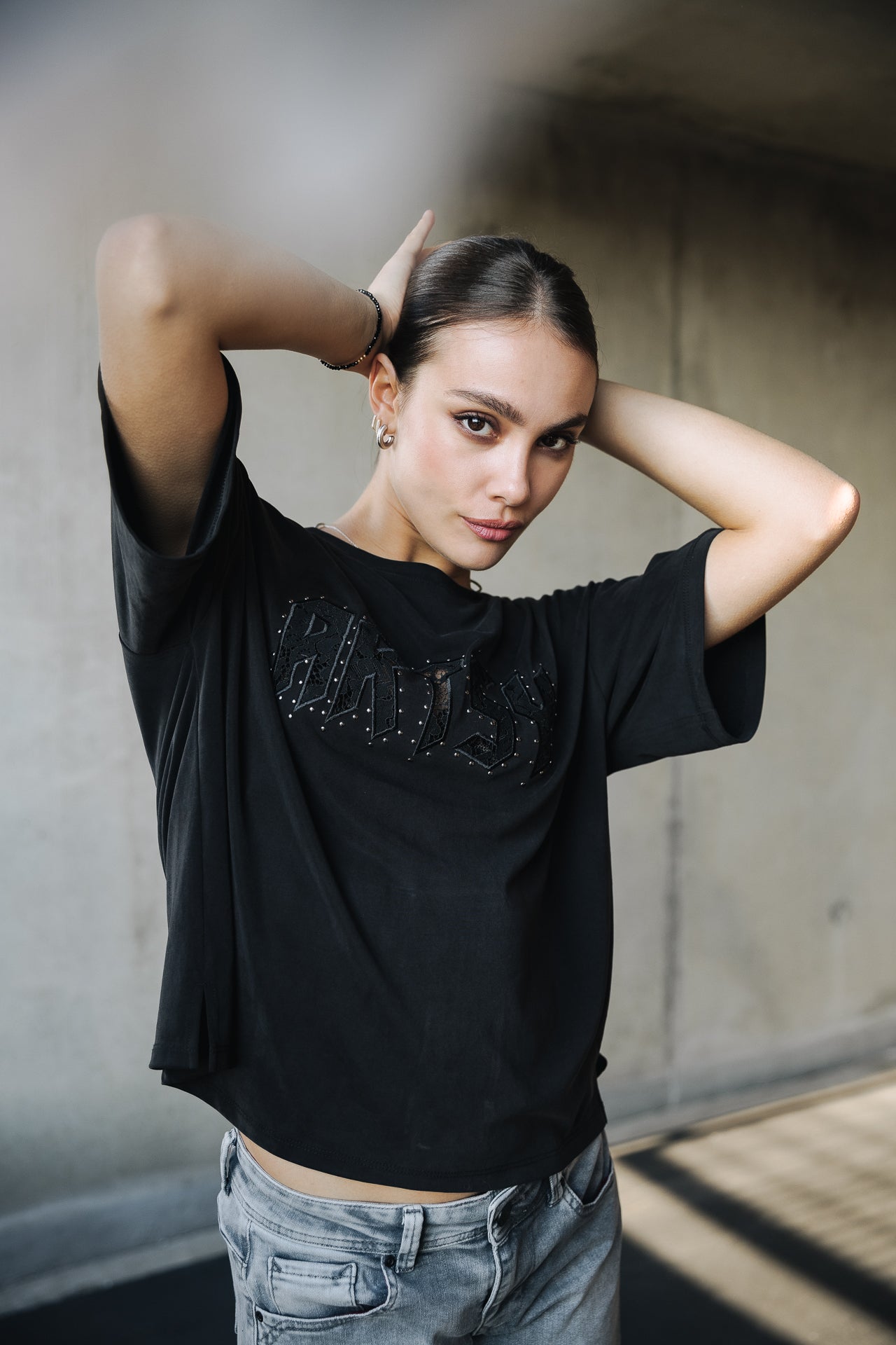 T-Shirt manches courtes Woman Trade Artsy black | Freeman T. Porter