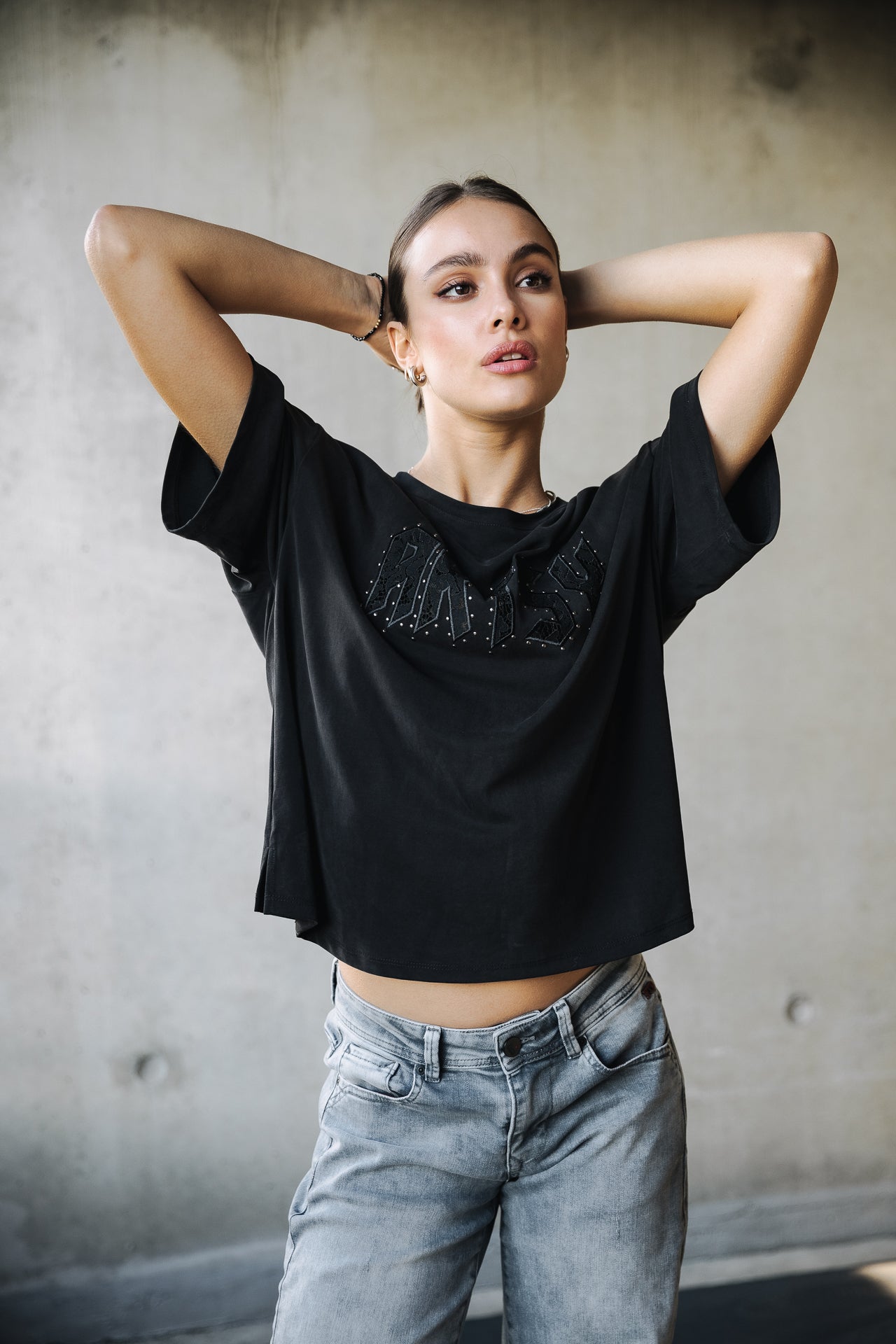 T-Shirt manches courtes Woman Trade Artsy black | Freeman T. Porter