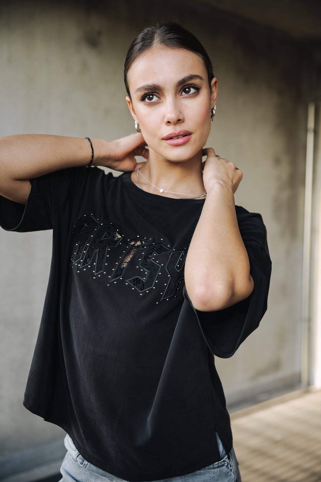 T-Shirt manches courtes Woman Trade Artsy black | Freeman T. Porter