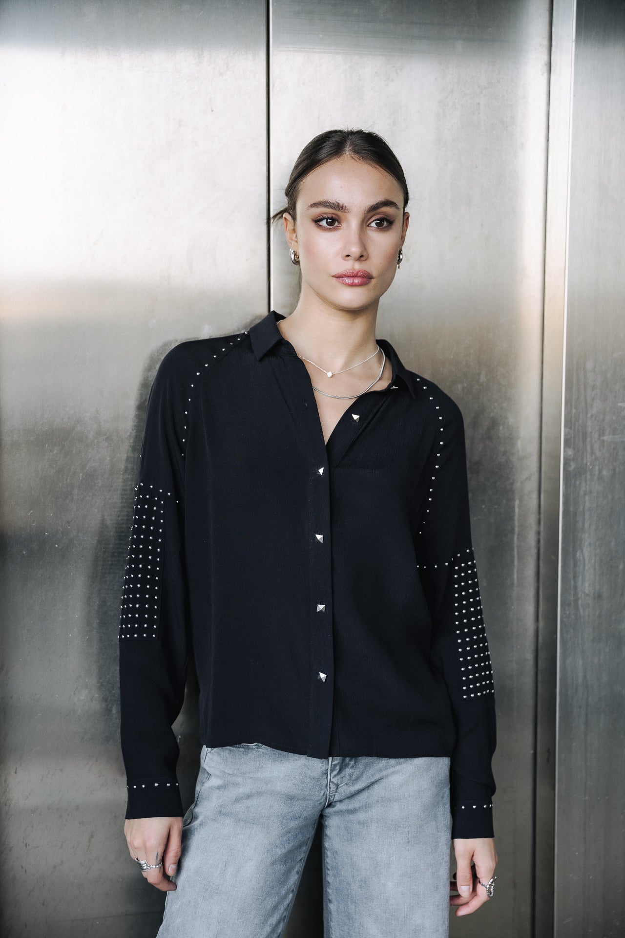 Top manches longues Femme Breeze Plain black | Freeman T. Porter