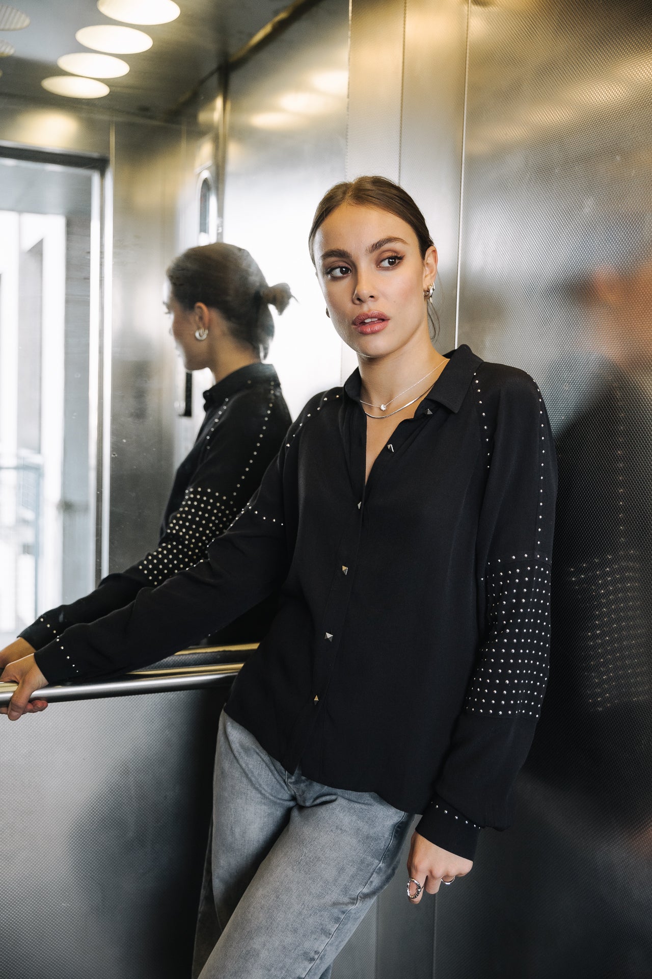 Top manches longues Femme Breeze Plain black | Freeman T. Porter
