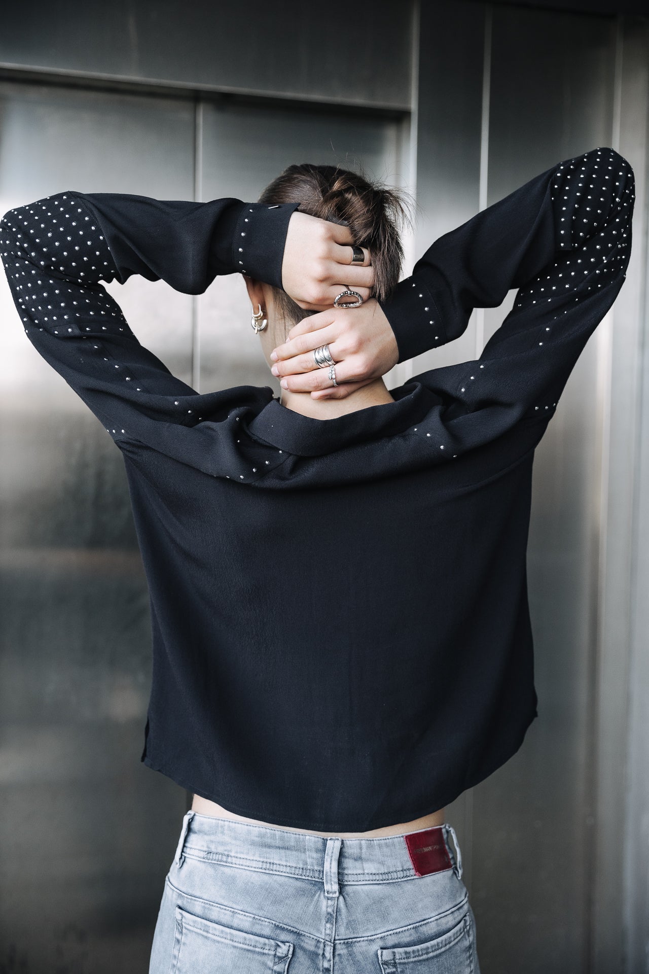 Top manches longues Mujer Breeze Plain black | Freeman T. Porter