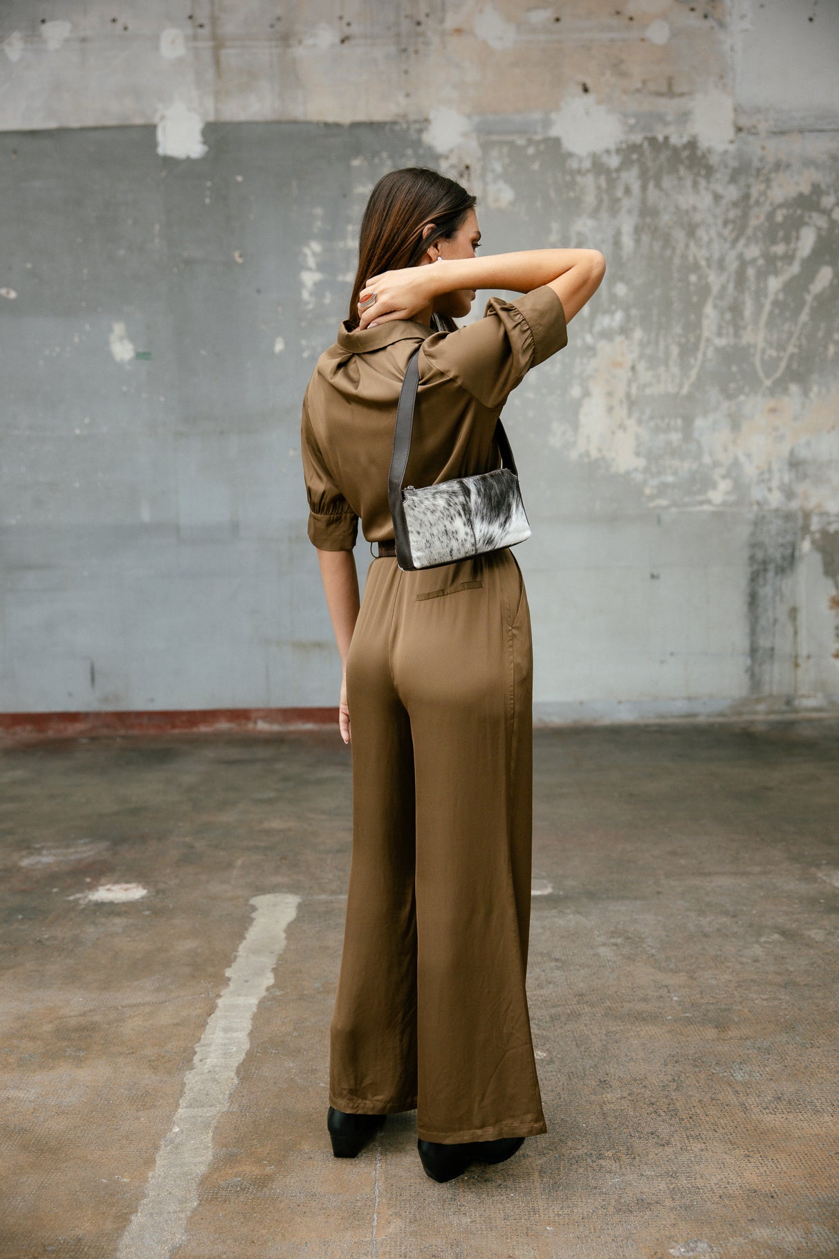 Combinaison satinée Femme Clorane Plain bronze | Freeman T. Porter