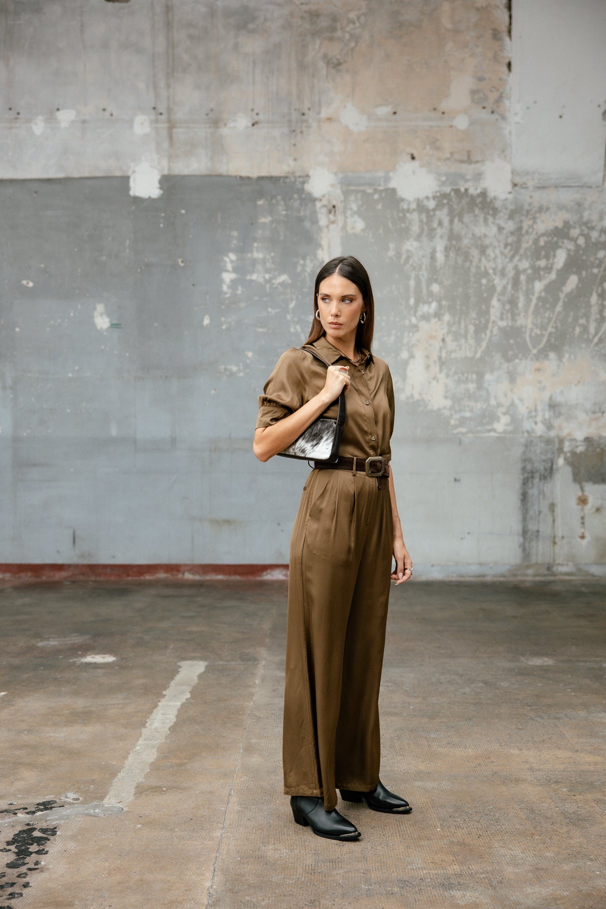 Combinaison satinée Femme Clorane Plain bronze | Freeman T. Porter