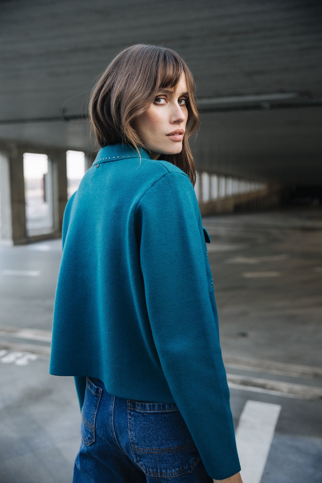 Gilet court Femme Gelane petrol | Freeman T. Porter