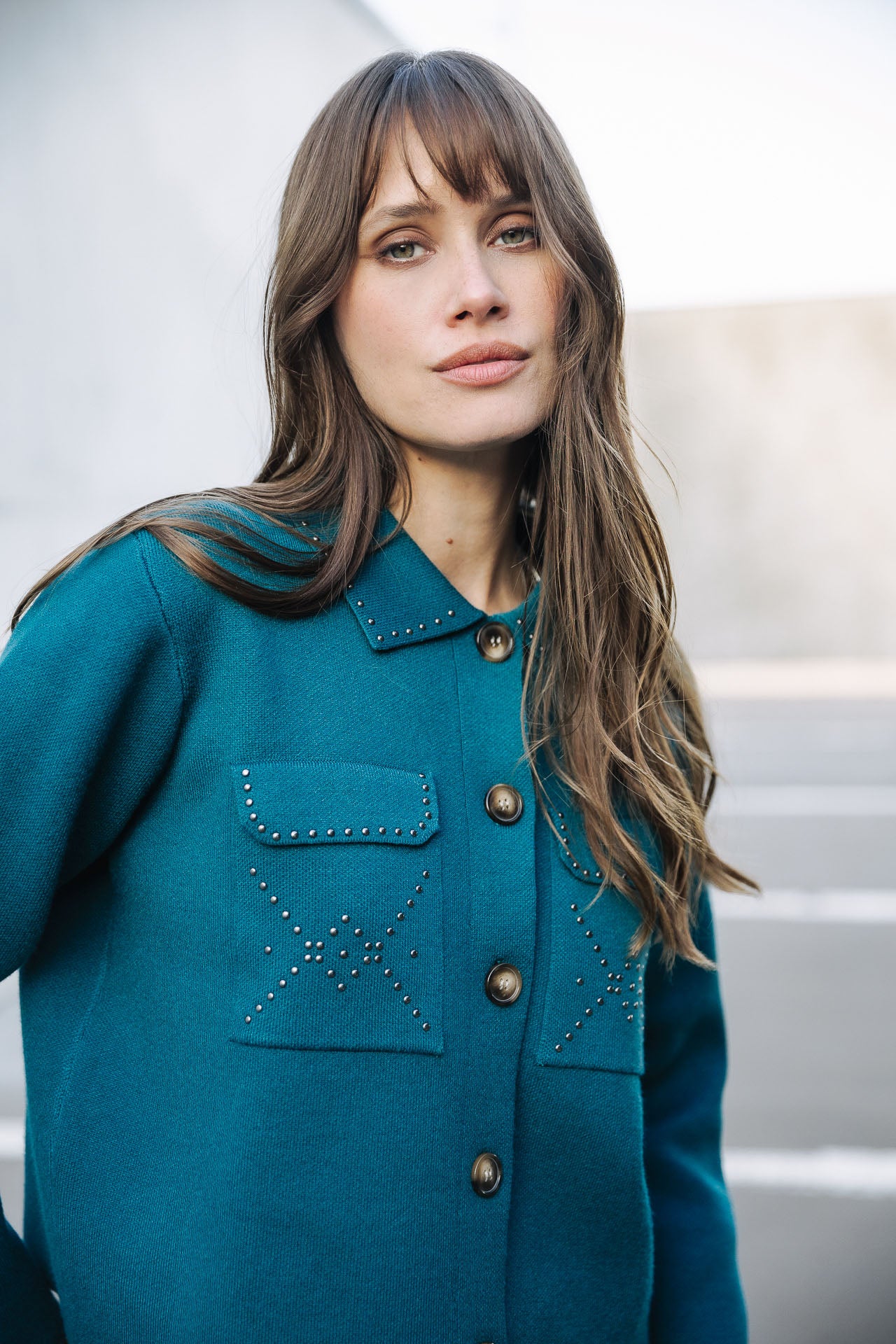 Gilet court Femme Gelane petrol | Freeman T. Porter