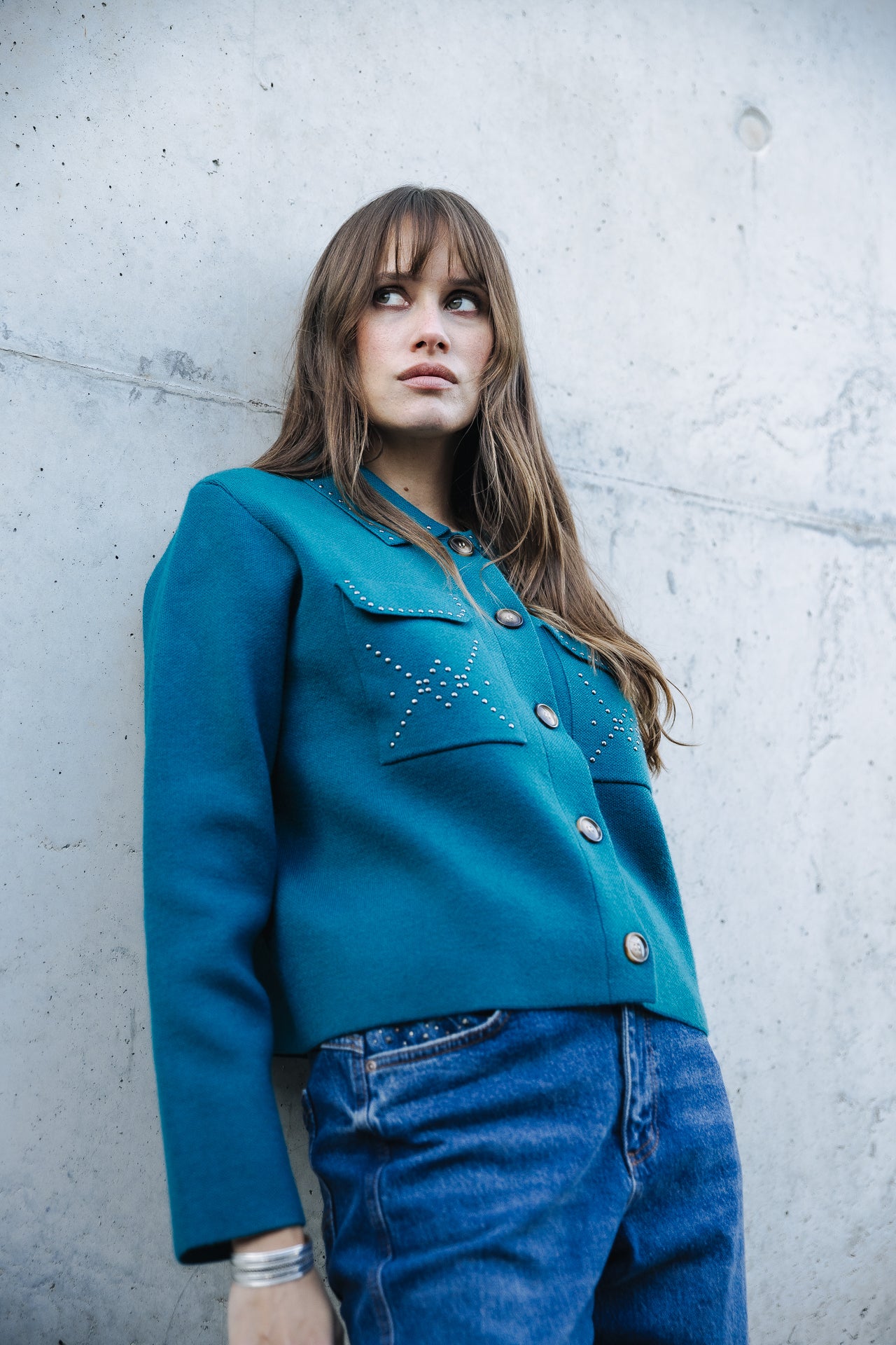 Gilet court Femme Gelane petrol | Freeman T. Porter