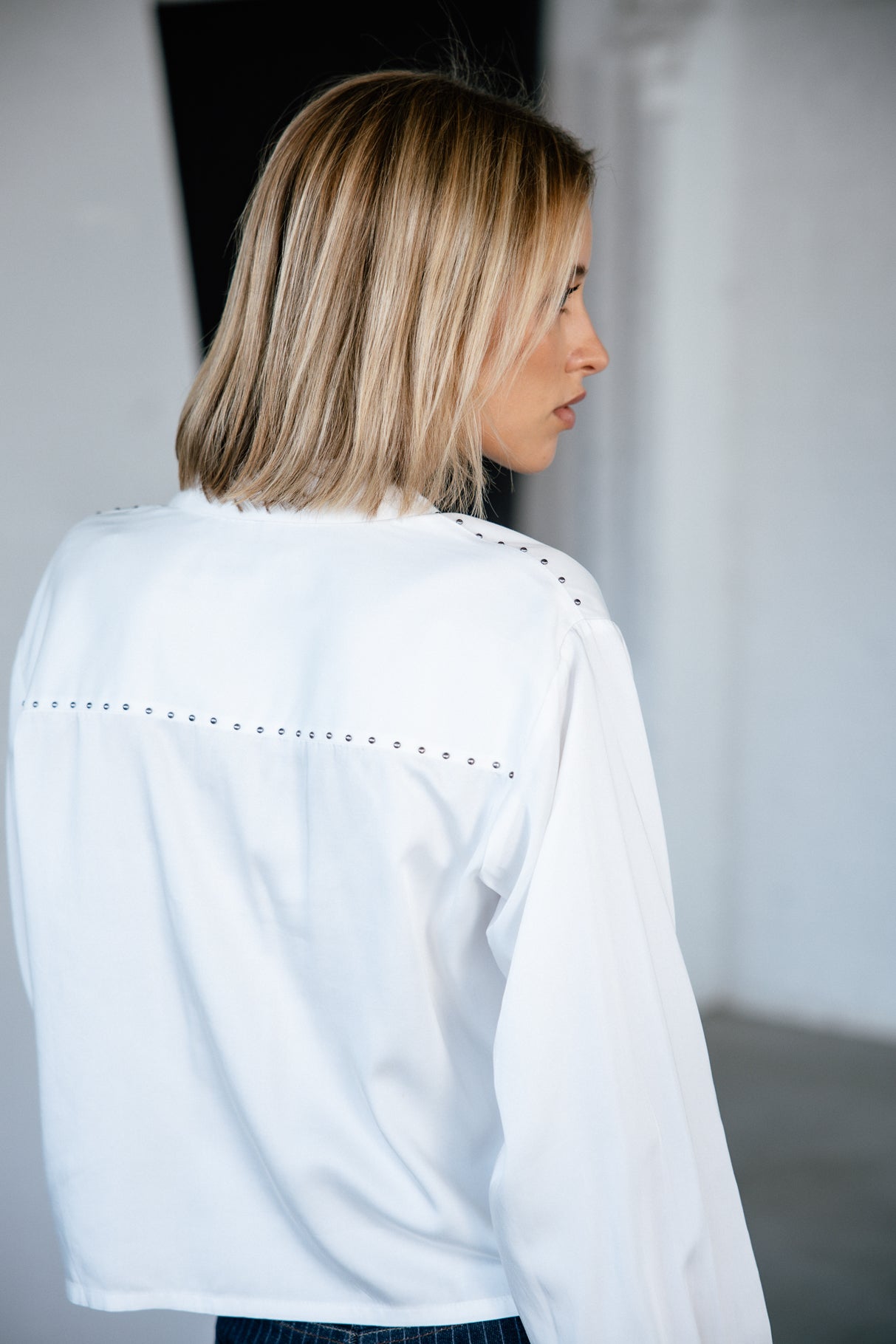 Chemise blanche brodée Femme Caretina Kiss white | Freeman T. Porter