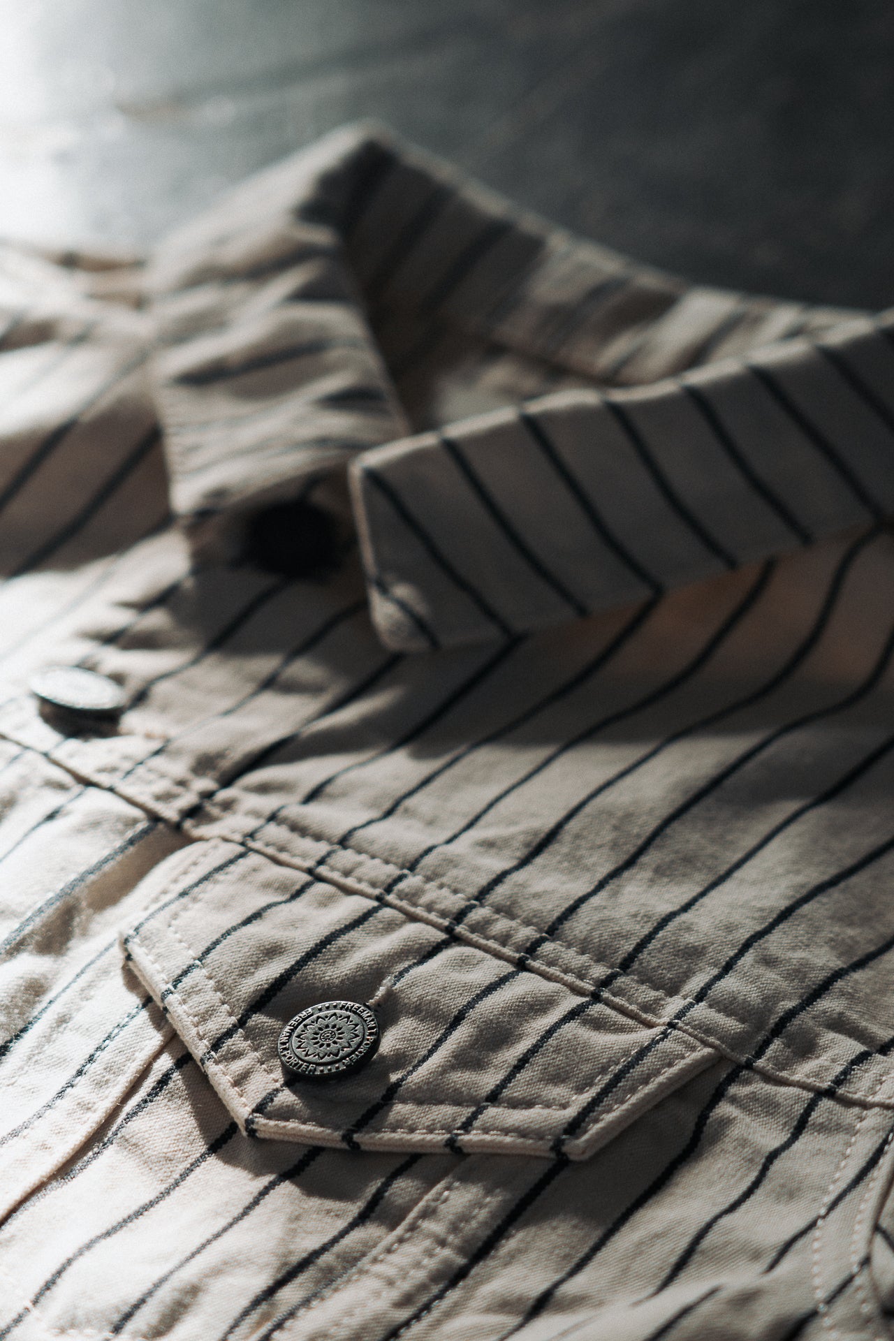 Chaqueta de rayas Mujer Elize ecru | Freeman T. Porter