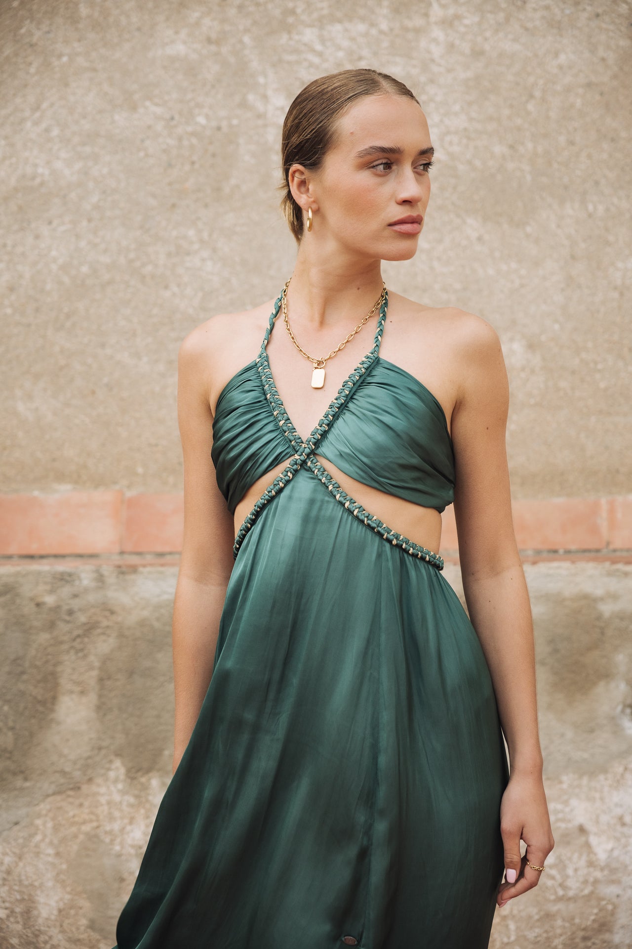 Robe longue Femme Rosange Plain thyme | Freeman T. Porter