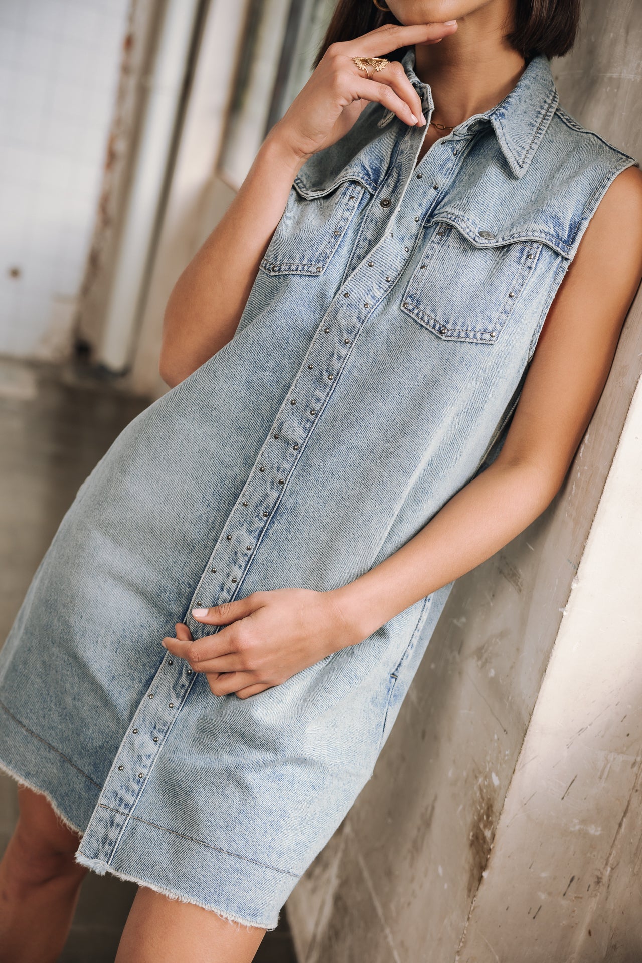 Kleid Hemd Frau Karina Denim jamaica | Freeman T. Porter