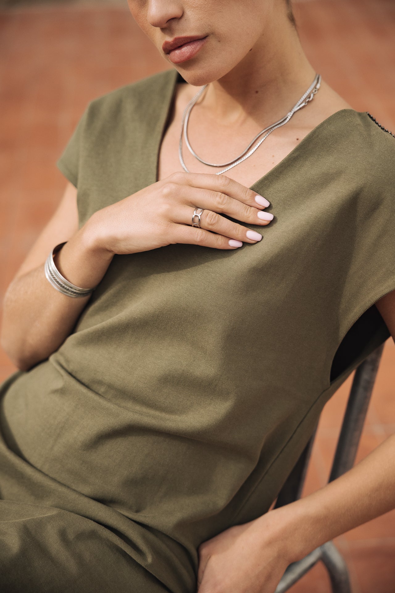 Robe longue Femme Reel Plain ivy green | Freeman T. Porter