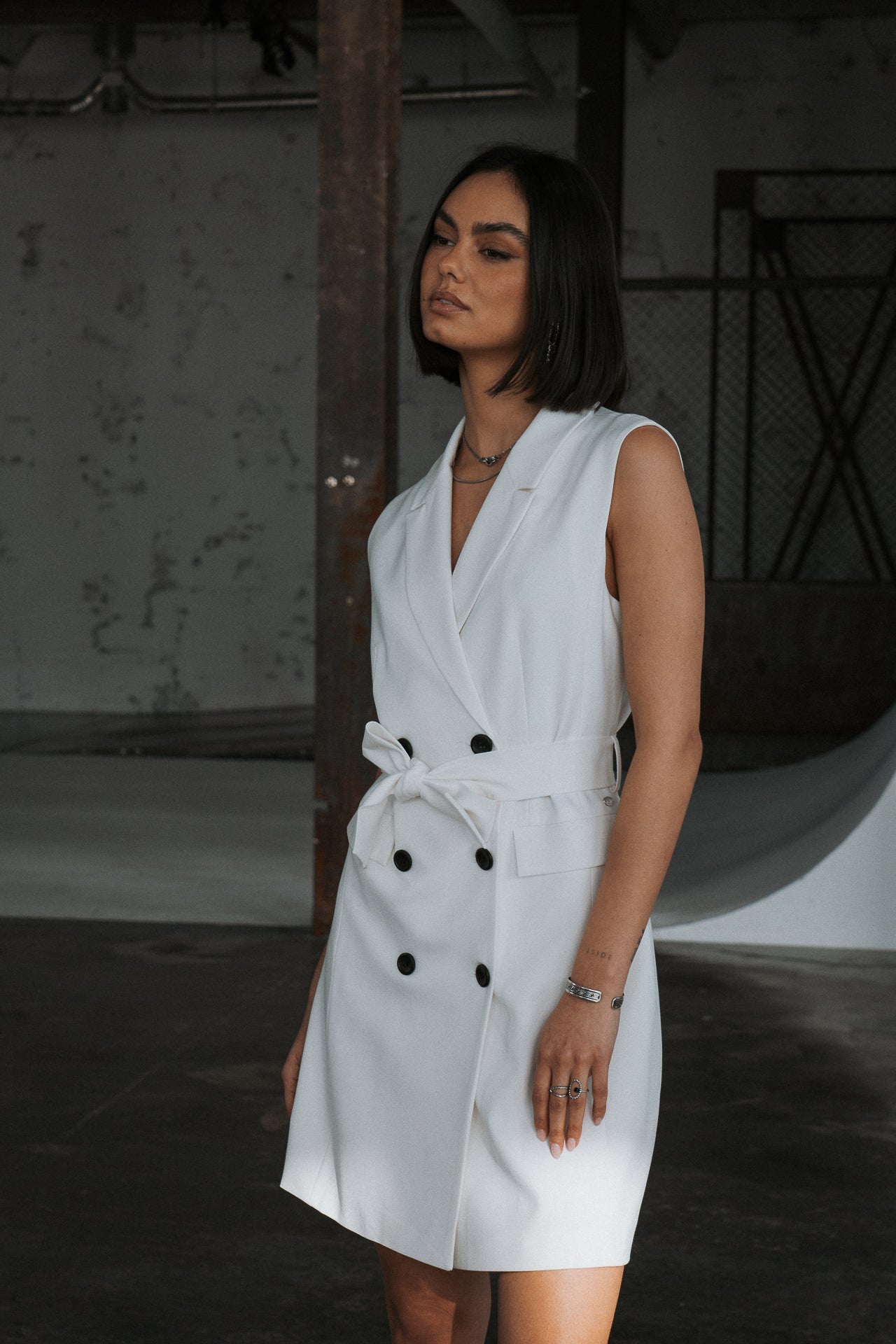 Robe blazer Femme Ranitina Plain white | Freeman T. Porter