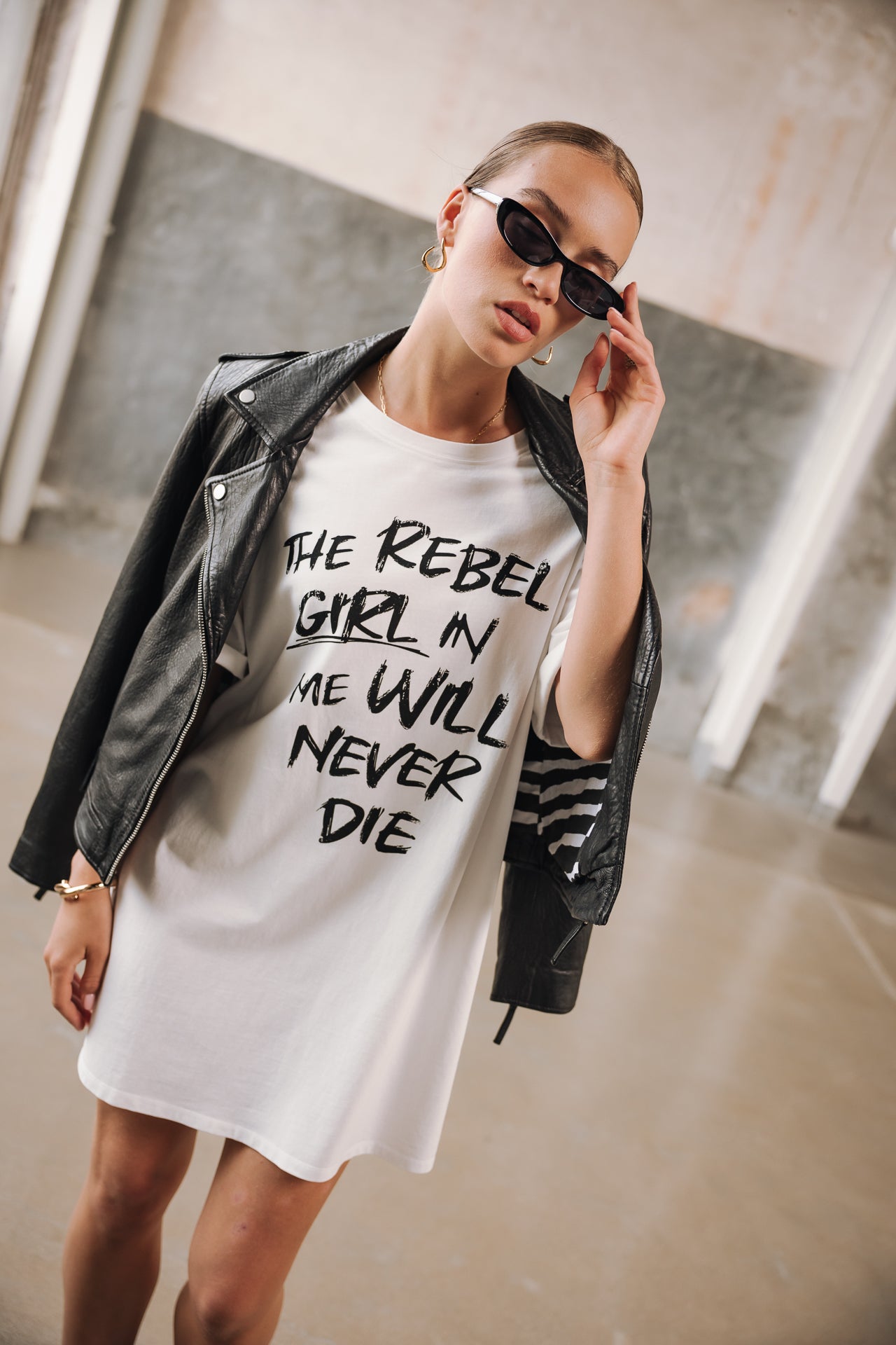 Robe T-shirt Femme Ralls Never Die white | Freeman T. Porter