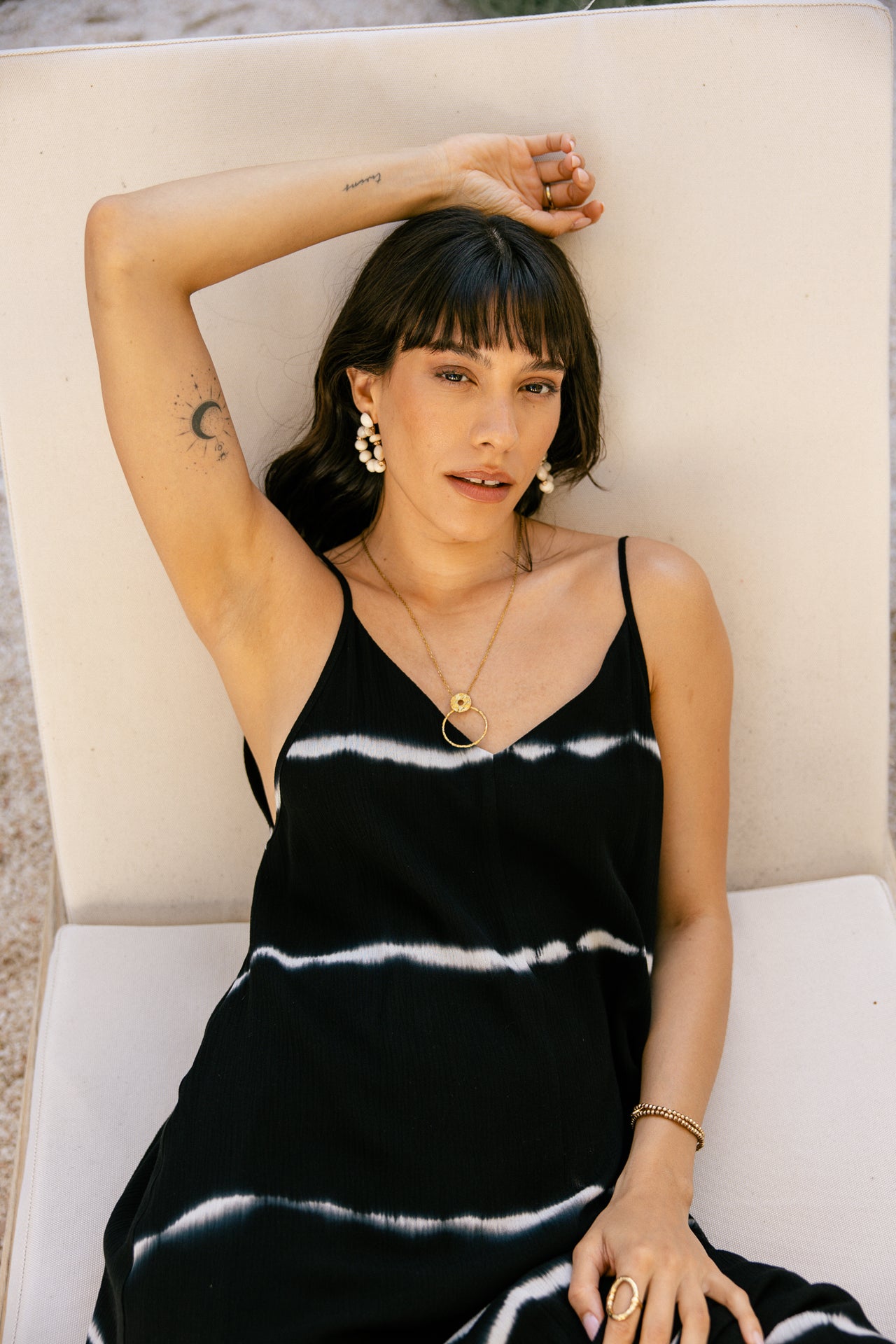 Long dress Woman Redalie Tie & Dye midnight | Freeman T. Porter