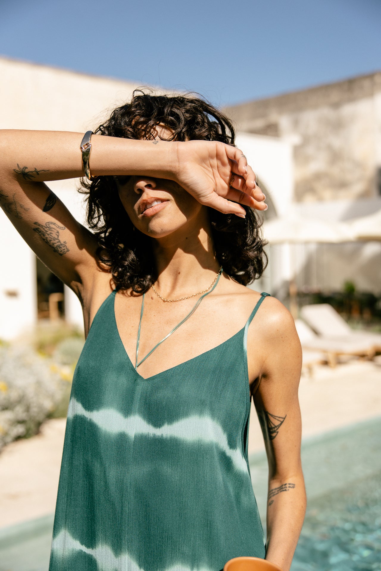 Vestido largo Mujer Redalie Tie & Dye rain forest | Freeman T. Porter