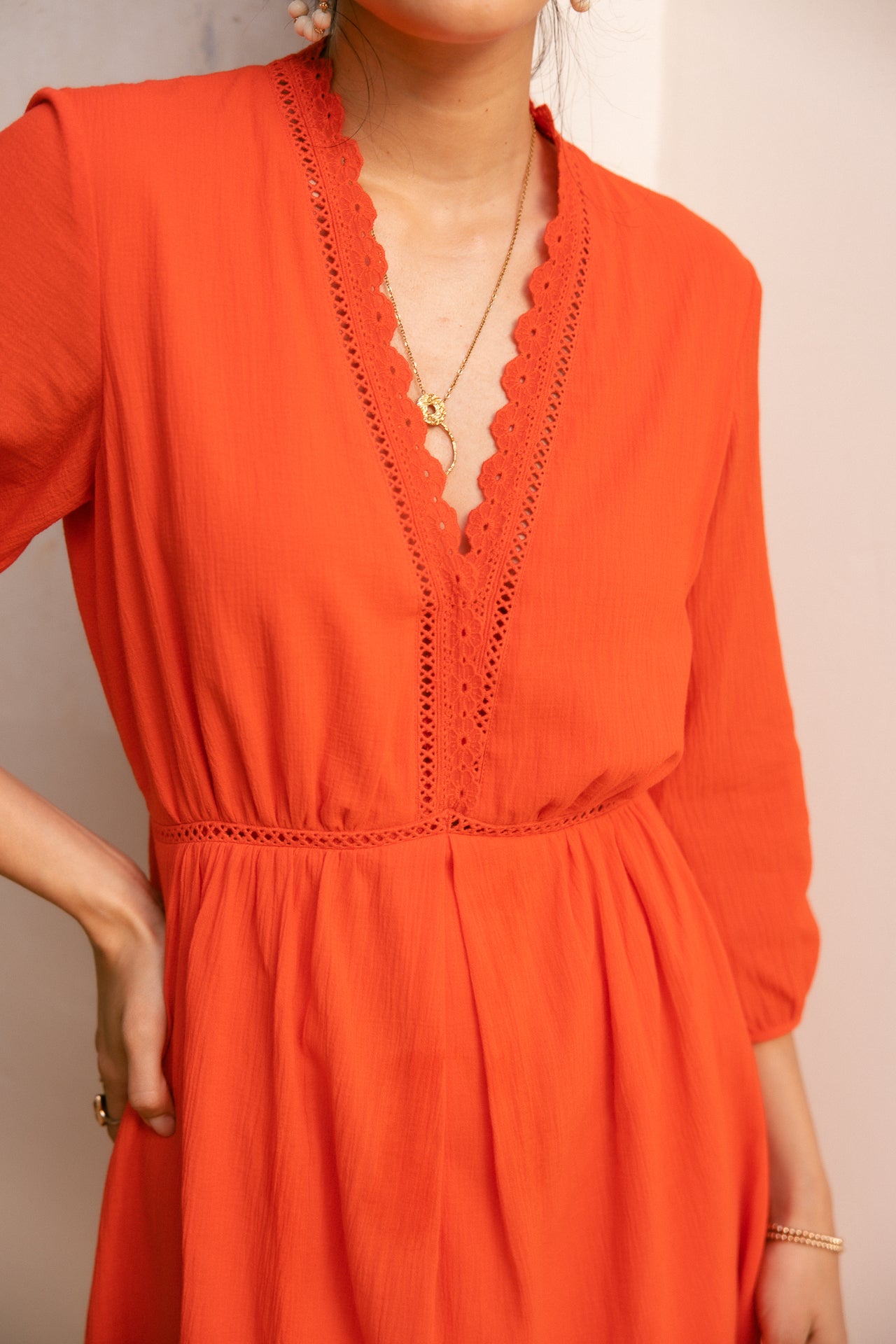 Short dress Woman Rudgy Plain grenadine | Freeman T. Porter