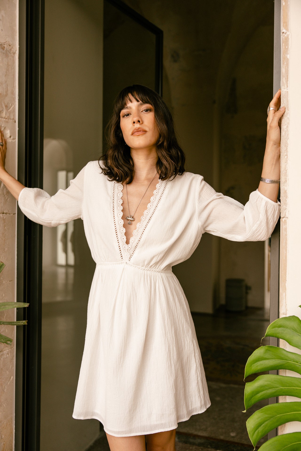 Short dress Woman Rudgy Plain ecru | Freeman T. Porter