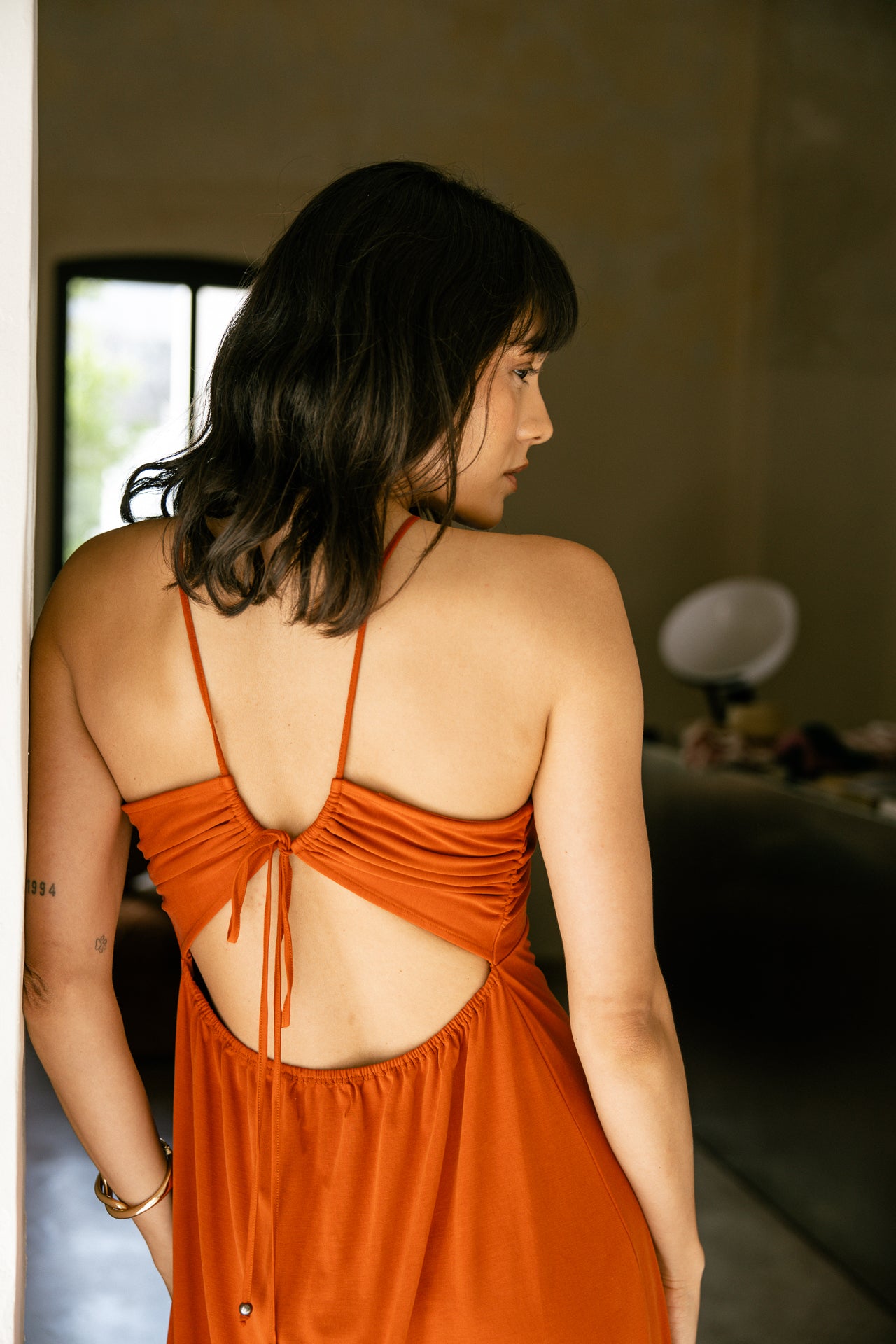 Long dress Woman Rove Plain rooibos tea | Freeman T. Porter