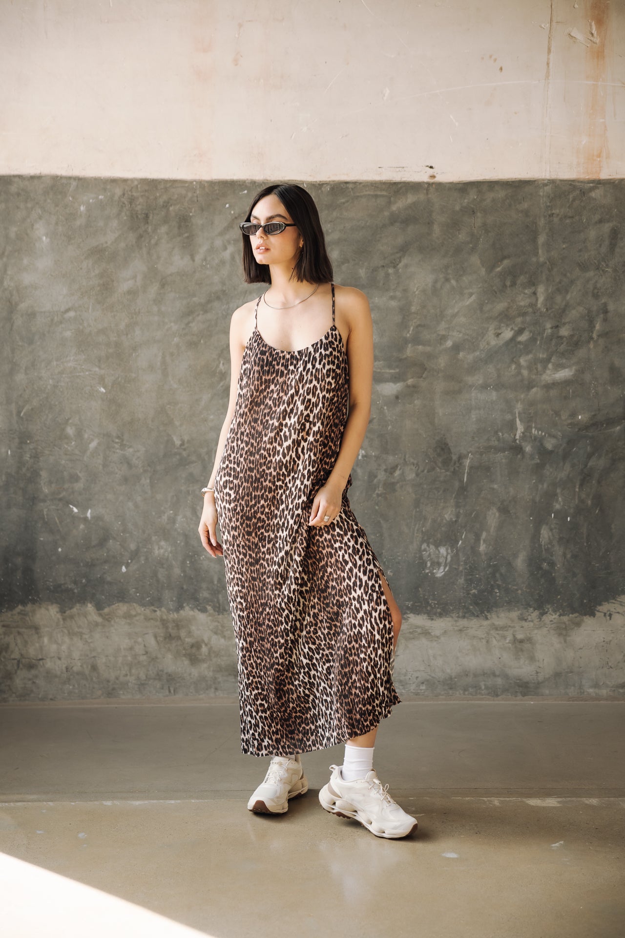 Robe longue imprimée Femme Remina Leo original | Freeman T. Porter
