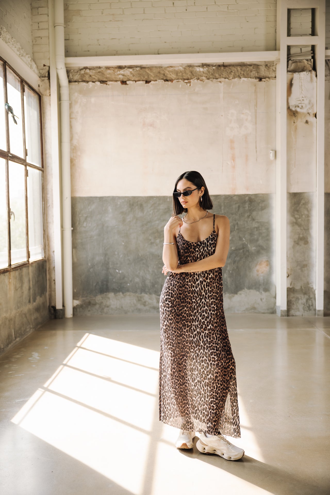 Robe longue imprimée Femme Remina Leo original | Freeman T. Porter