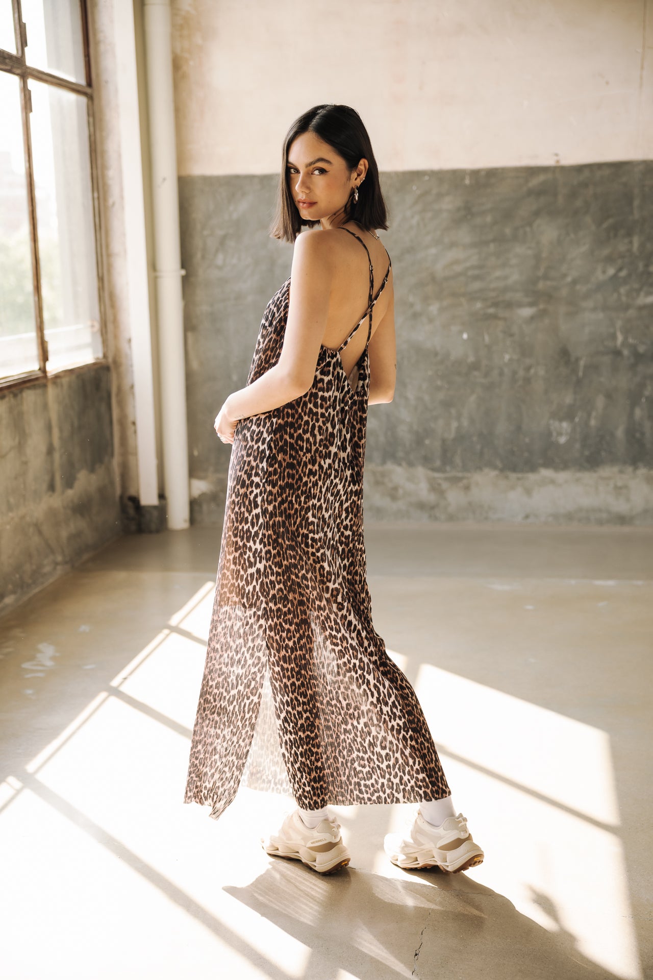 Robe longue imprimée Femme Remina Leo original | Freeman T. Porter
