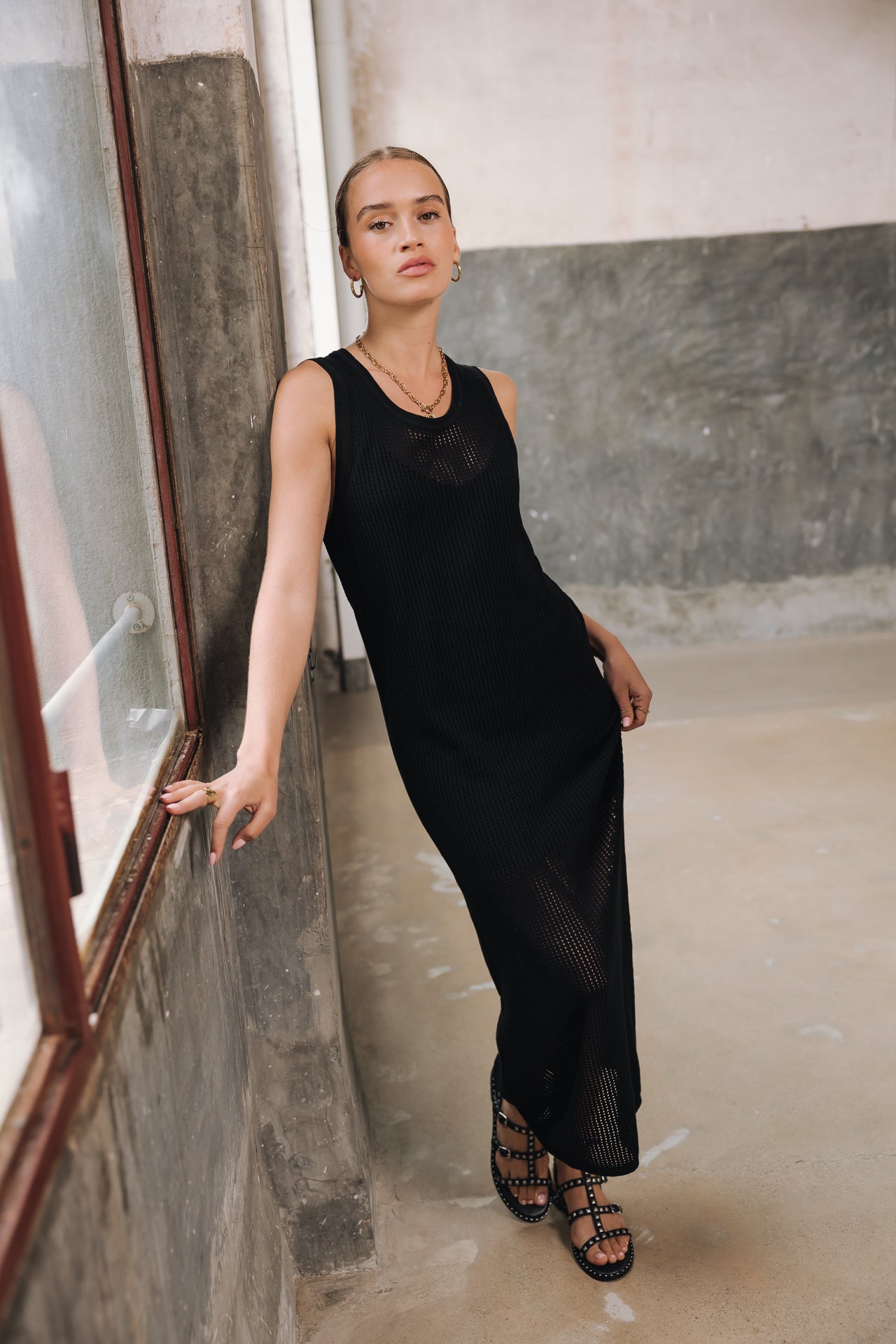 Robe en maille Femme Rommy Mesh black | Freeman T. Porter