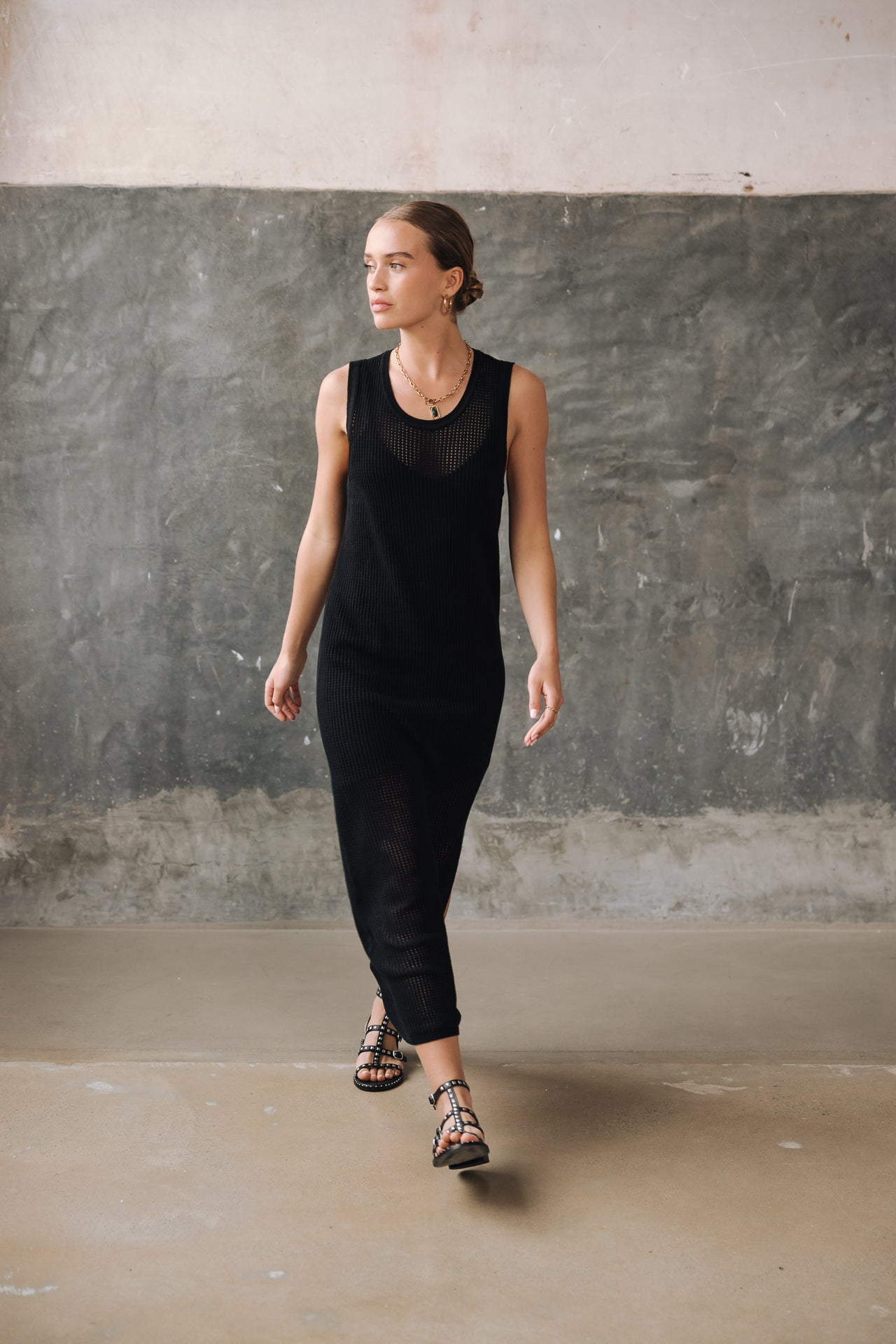 Robe en maille Femme Rommy Mesh black | Freeman T. Porter