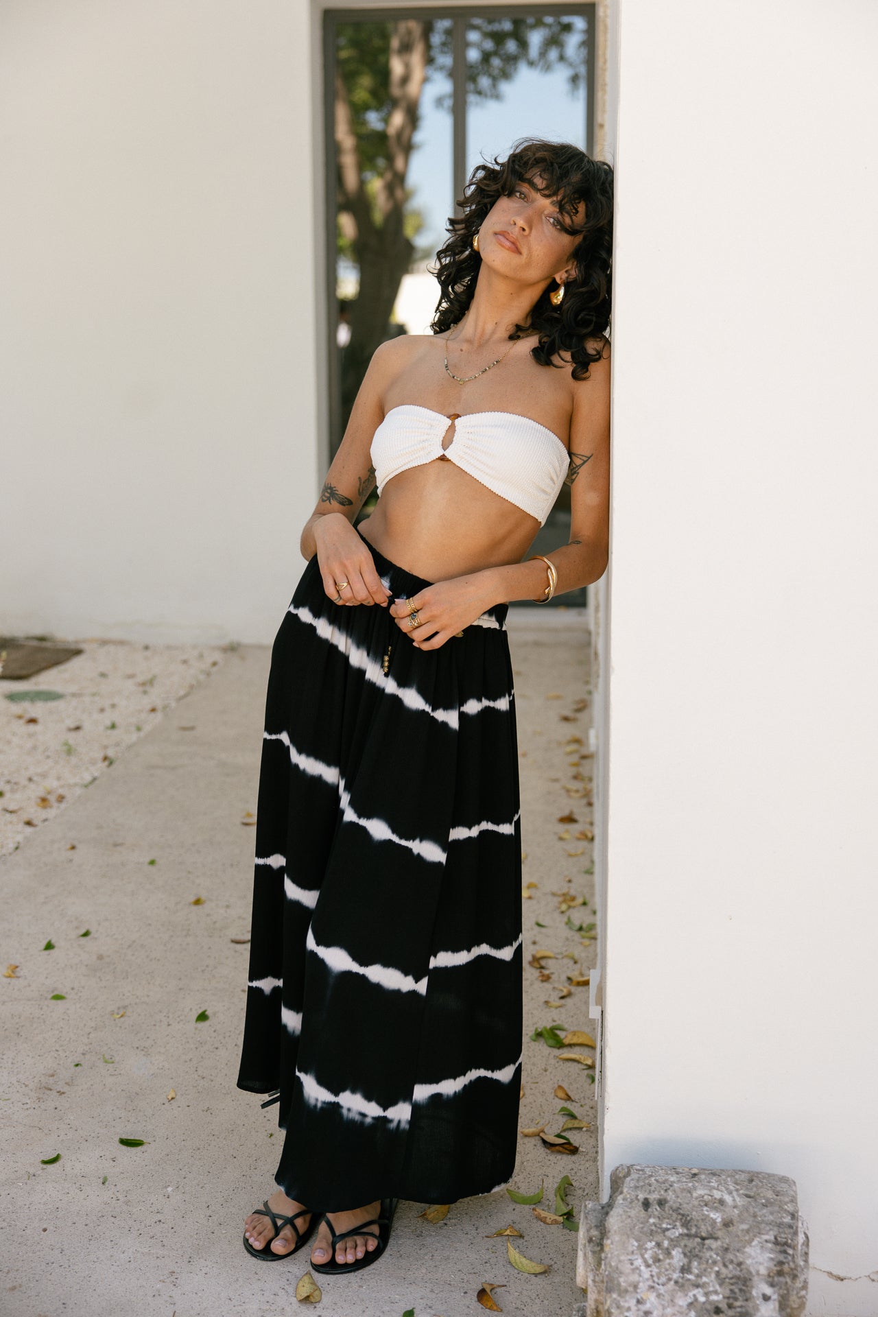 Long skirt Woman Jumina tie&dye midnight | Freeman T. Porter