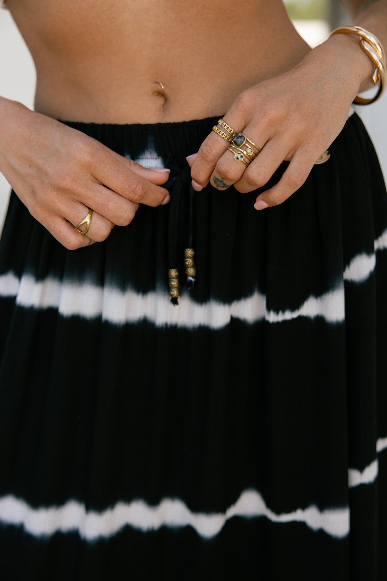 Long skirt Woman Jumina tie&dye midnight | Freeman T. Porter