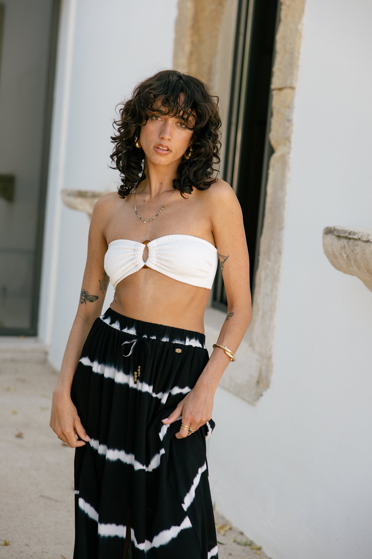 Long skirt Woman Jumina tie&dye midnight | Freeman T. Porter