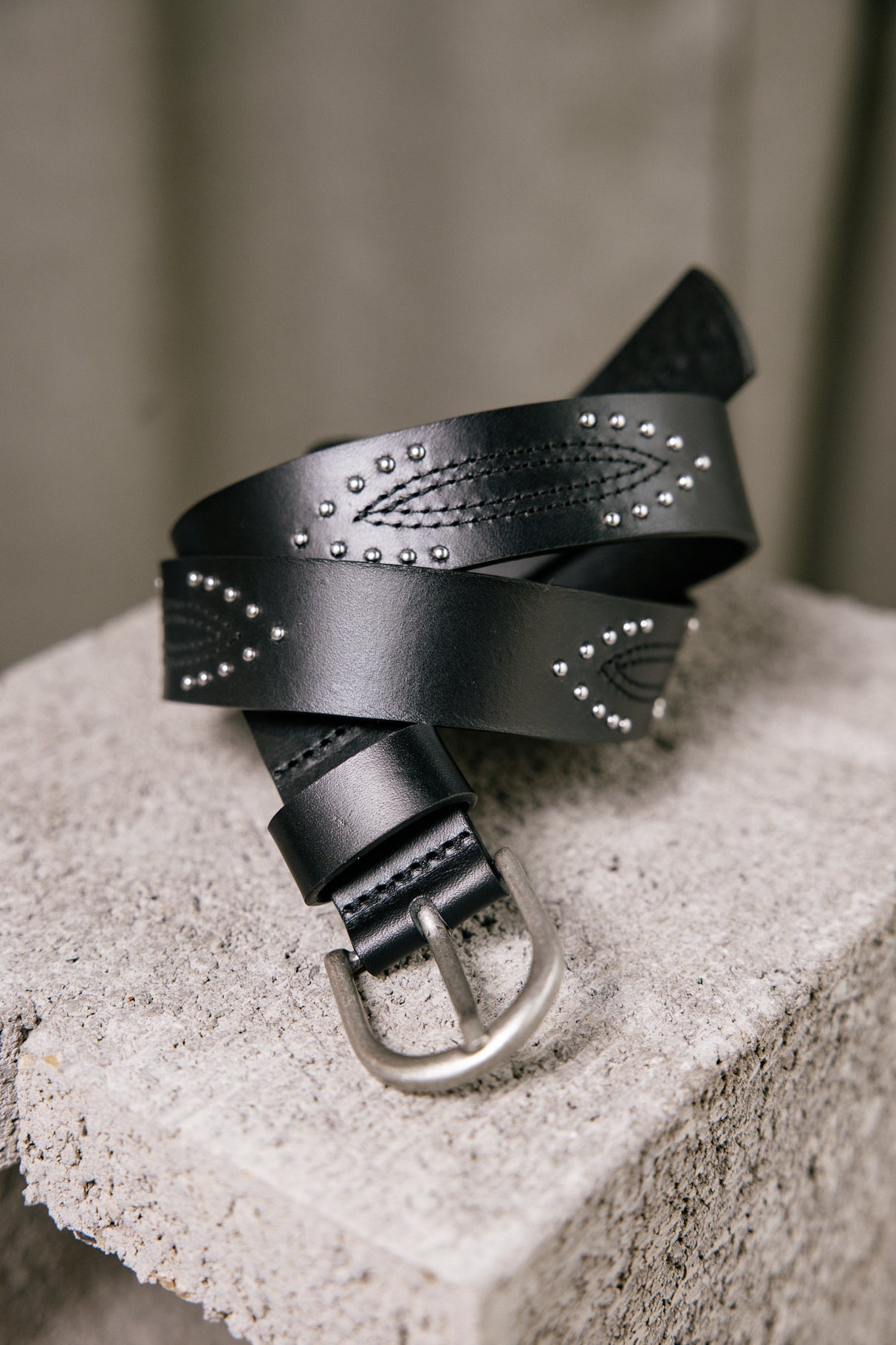 Leather belt Woman Briella black | Freeman T. Porter