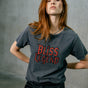 Printed rhinestone T-shirt Woman Suria Bliss Legend carbone | Freeman T. Porter
