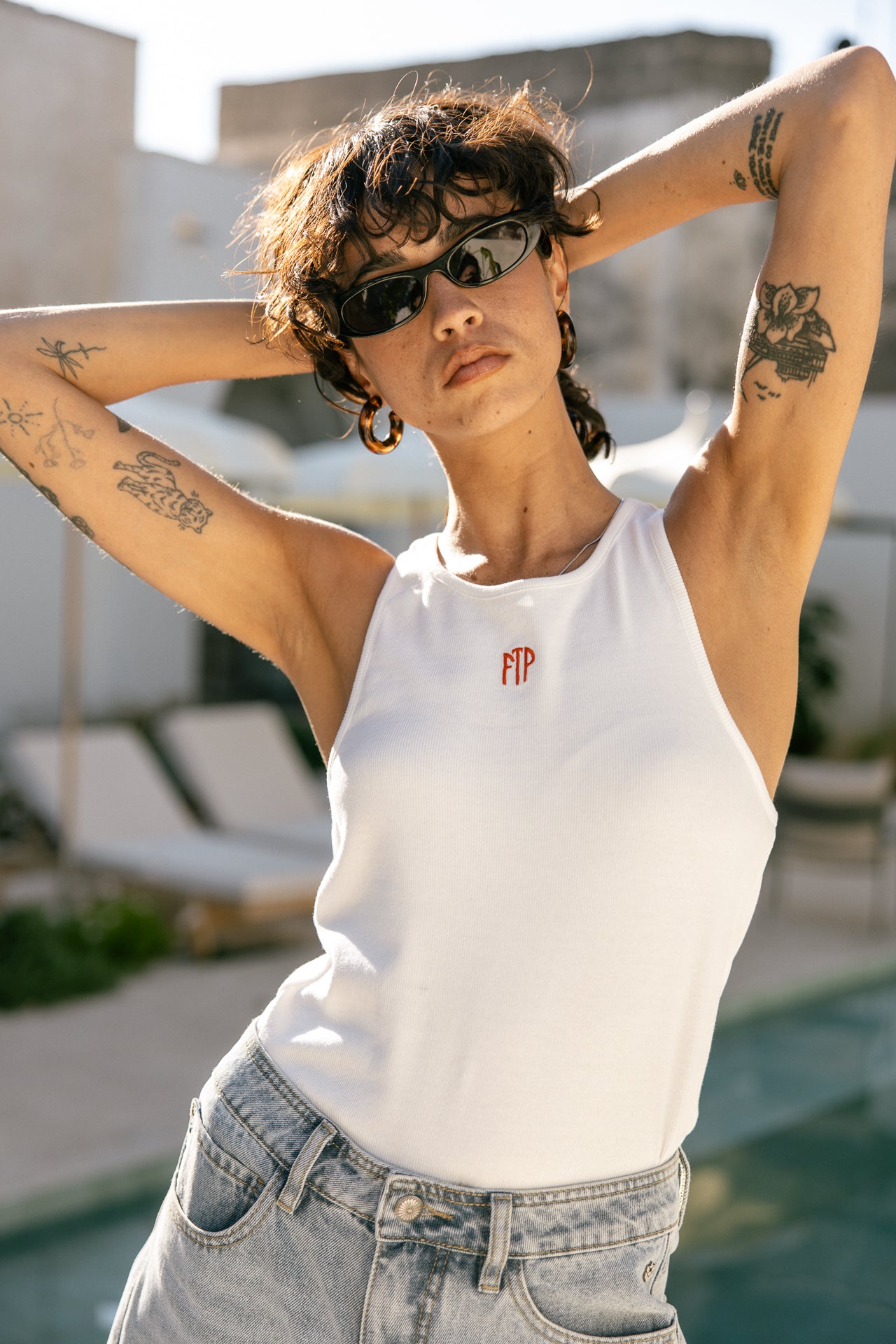 Débardeur Femme Dorine Rib white | Freeman T. Porter