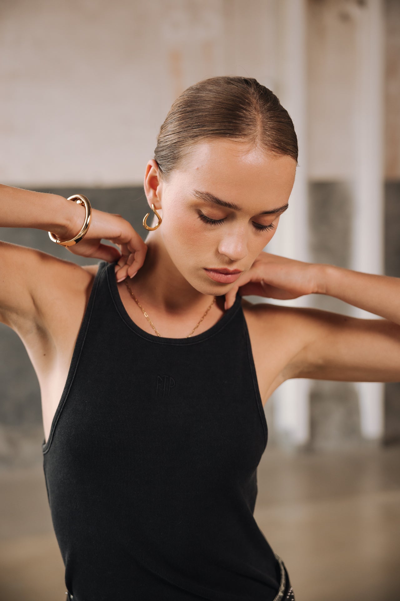 Débardeur Femme Dorine Rib black | Freeman T. Porter