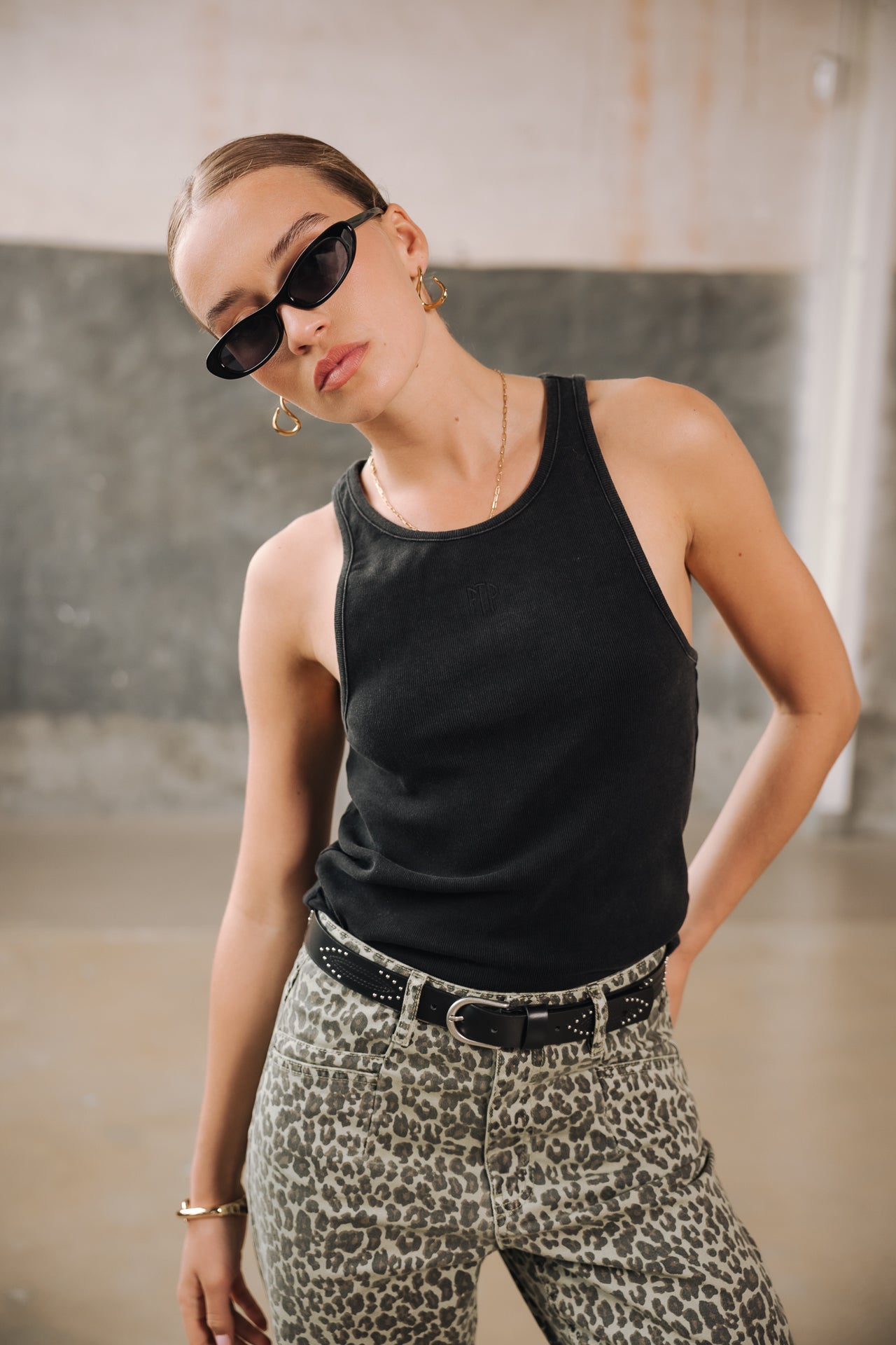 Débardeur Femme Dorine Rib black | Freeman T. Porter
