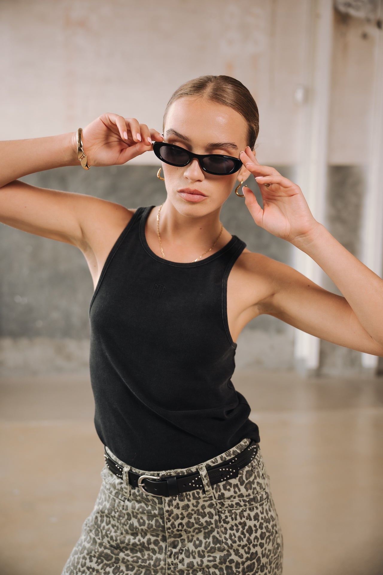 Débardeur Femme Dorine Rib black | Freeman T. Porter