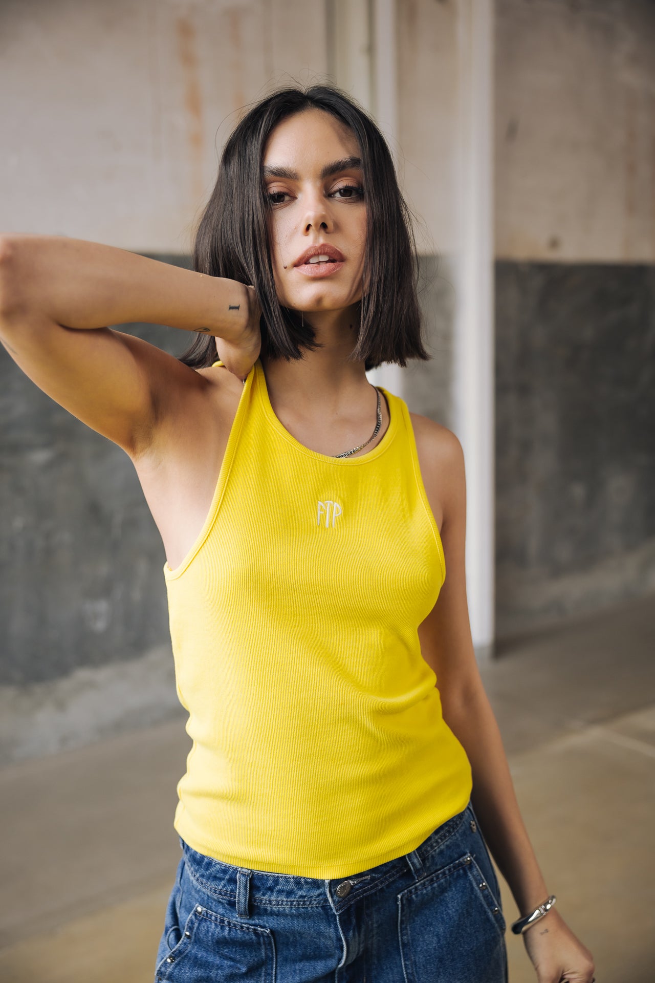 Débardeur Femme Dorine Rib lemon | Freeman T. Porter