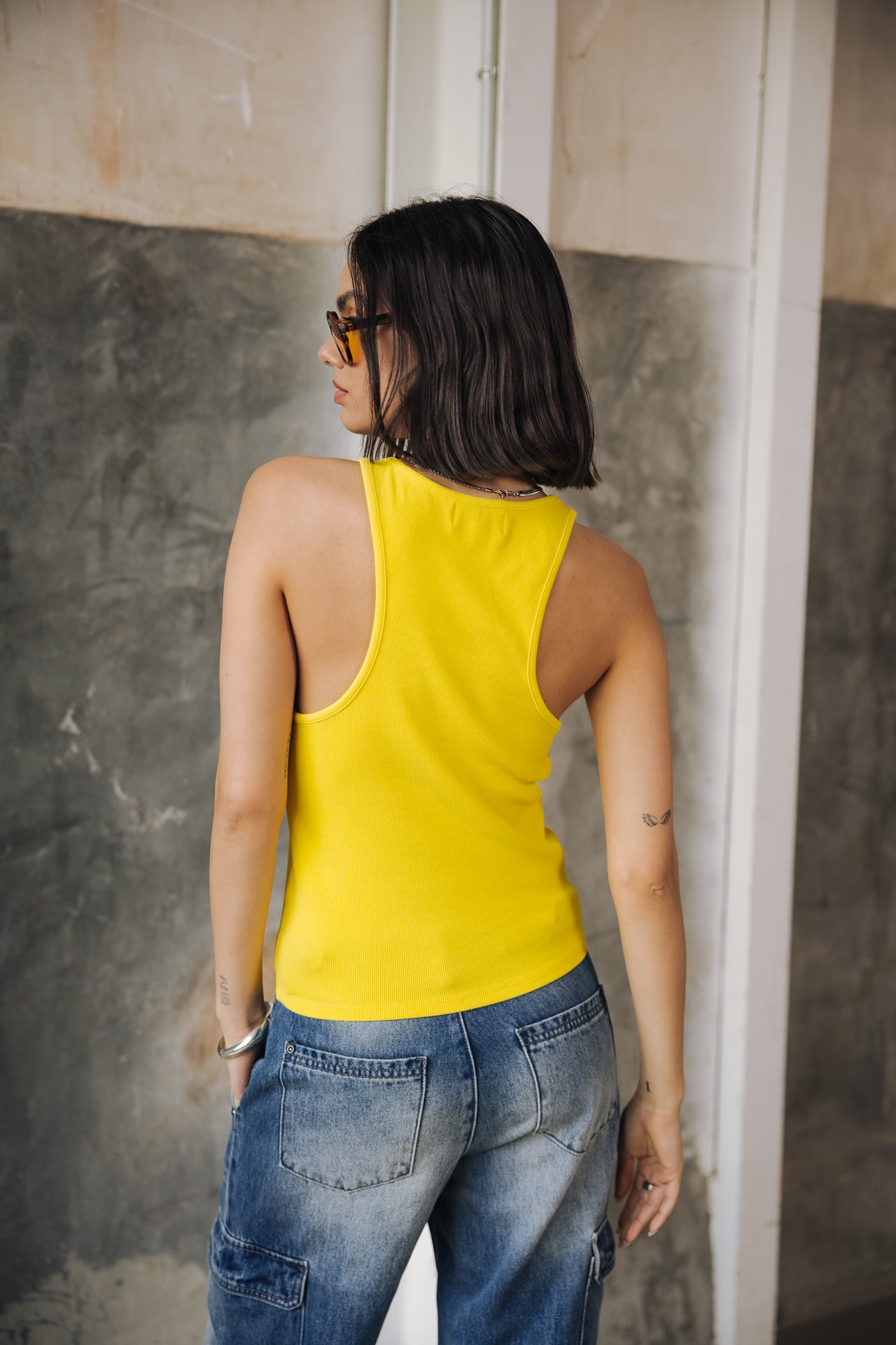 Débardeur Femme Dorine Rib lemon | Freeman T. Porter